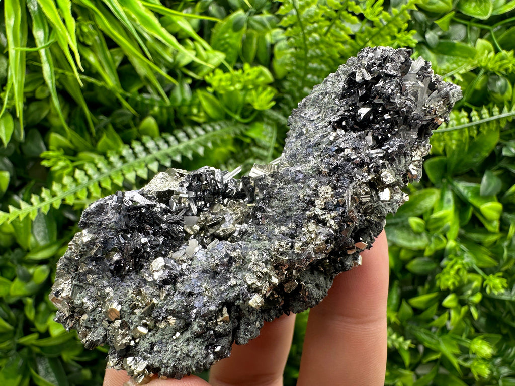 Pyrite Sphalerite Quartz Cluster with Chlorite, Bulgaria Minerals