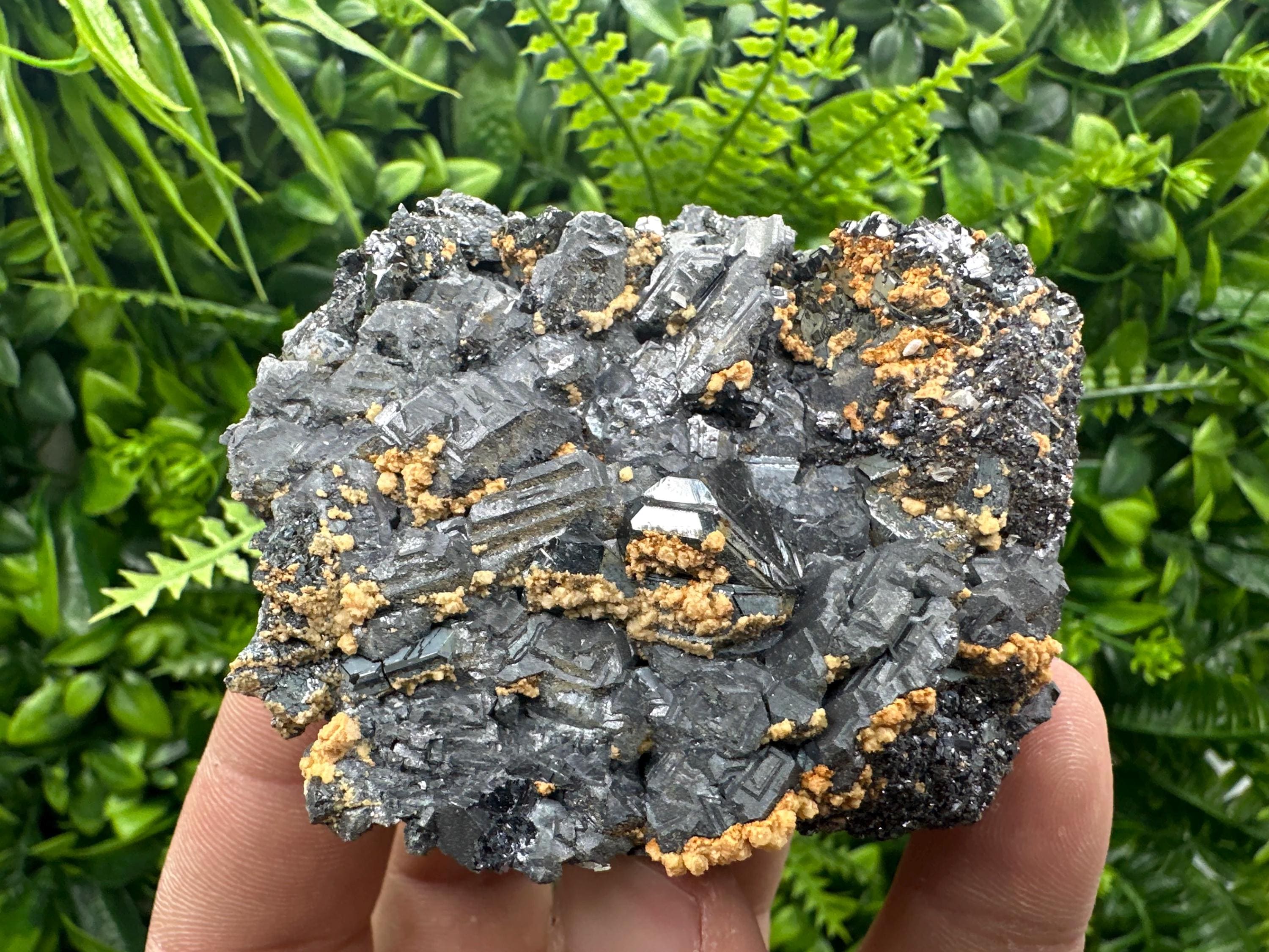 Galena Spinel with Dolomite and Sphalerite, Krushev Dol Mine Mineral Specimen