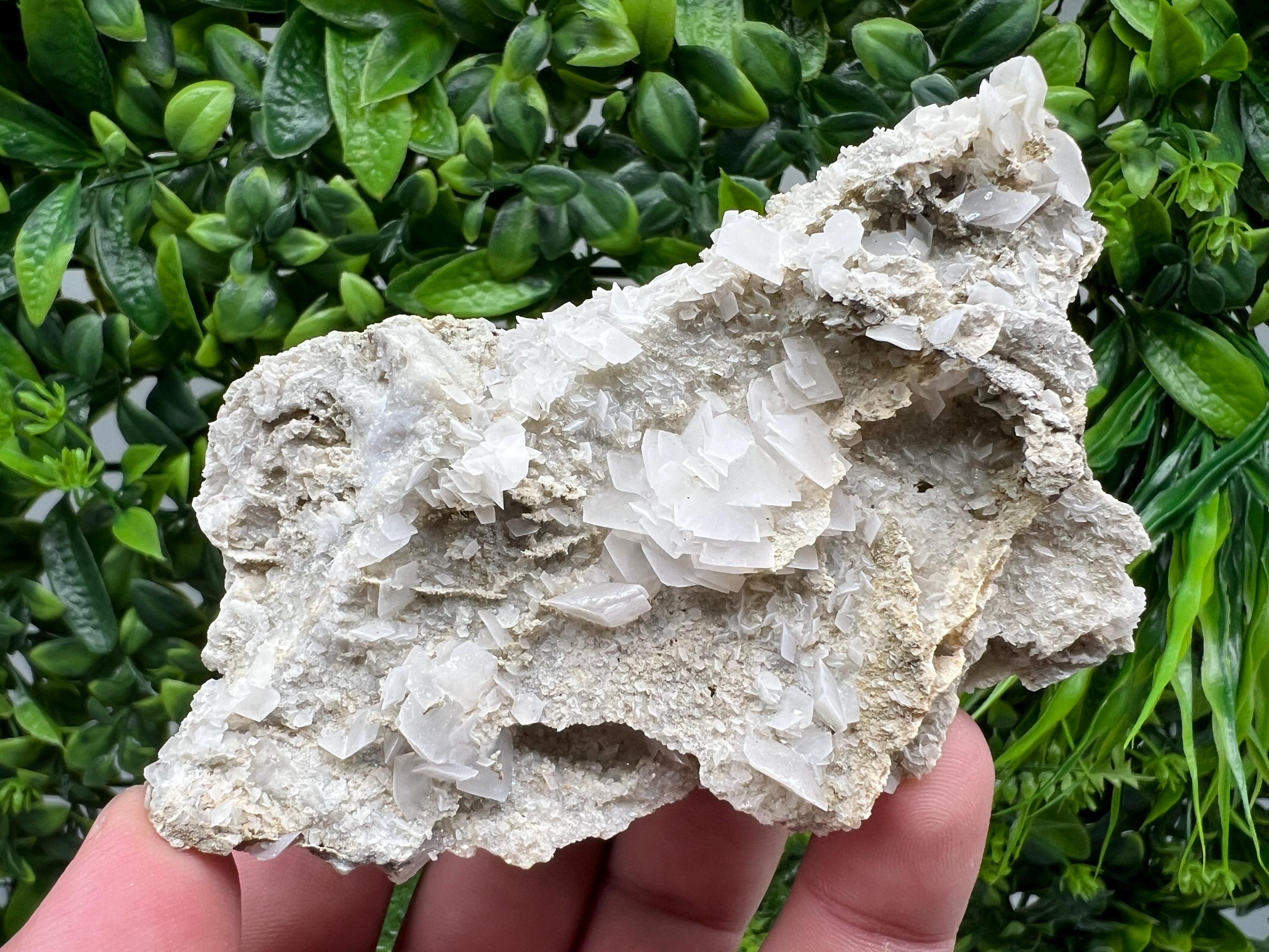 Calcite on Chalcedony, Bulgarian Mineral Specimen, Home Decor Stone