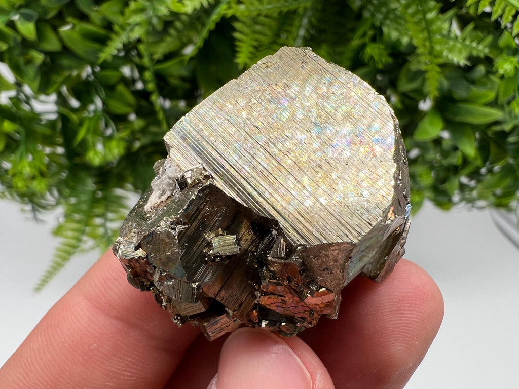 Red Pyrite Hematite Cluster, Borieva Mine Bulgaria, Home Decor Stone