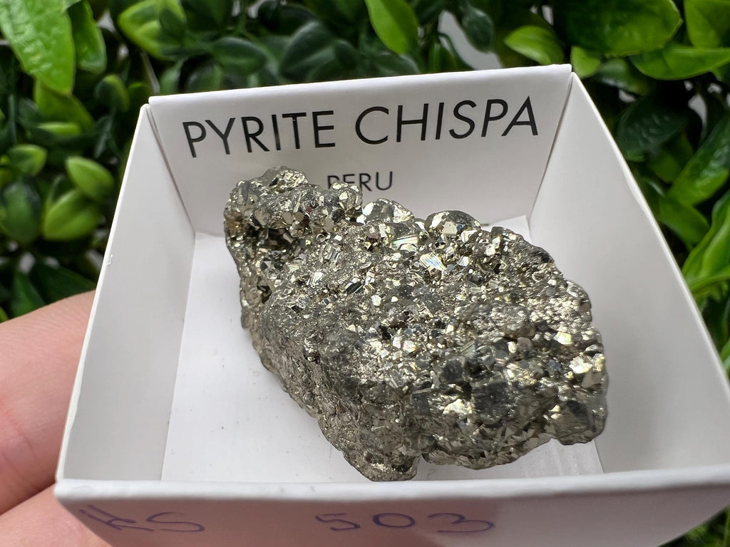 Peruvian Pyrite Cube: Natural Gold Mineral Specimen, Home Decor Stone (4/2.5cm