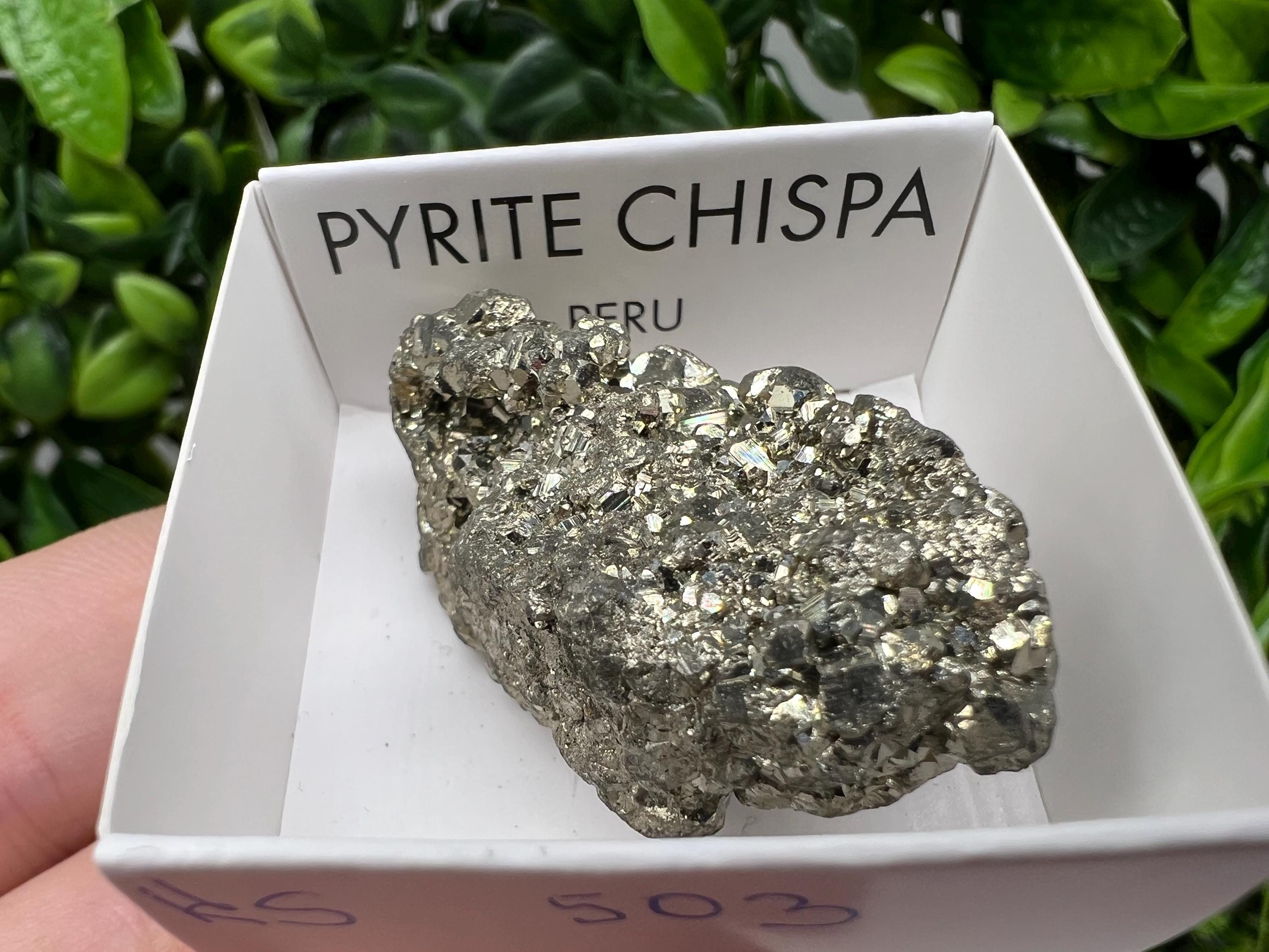 Peruvian Pyrite Cube: Natural Gold Mineral Specimen, Home Decor Stone (4/2.5cm