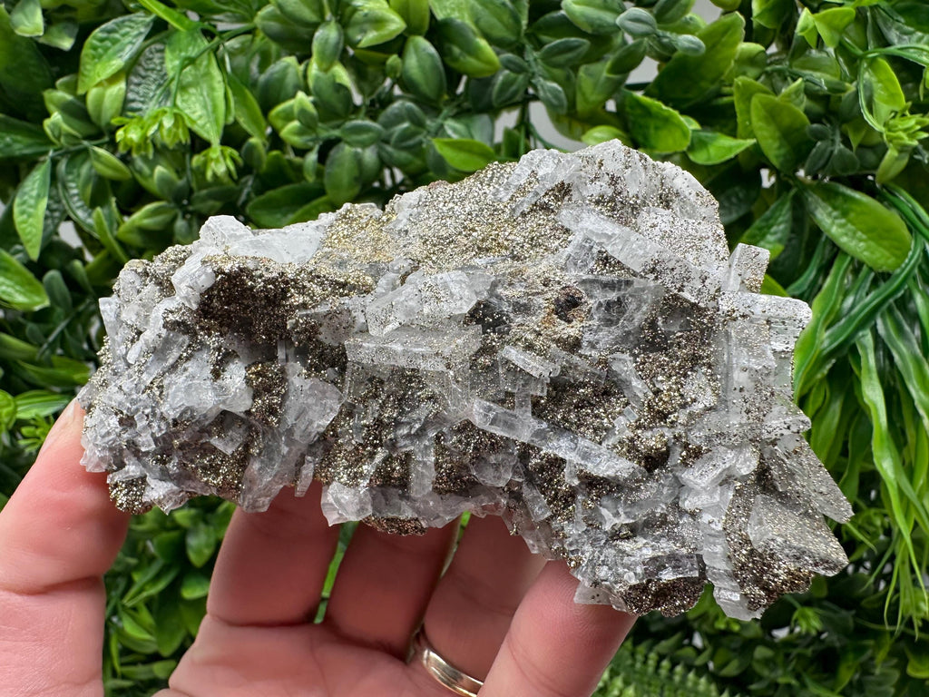 Marcasite Cluster,Barite on Chalcedony, Bulgaria Mineral Specimen