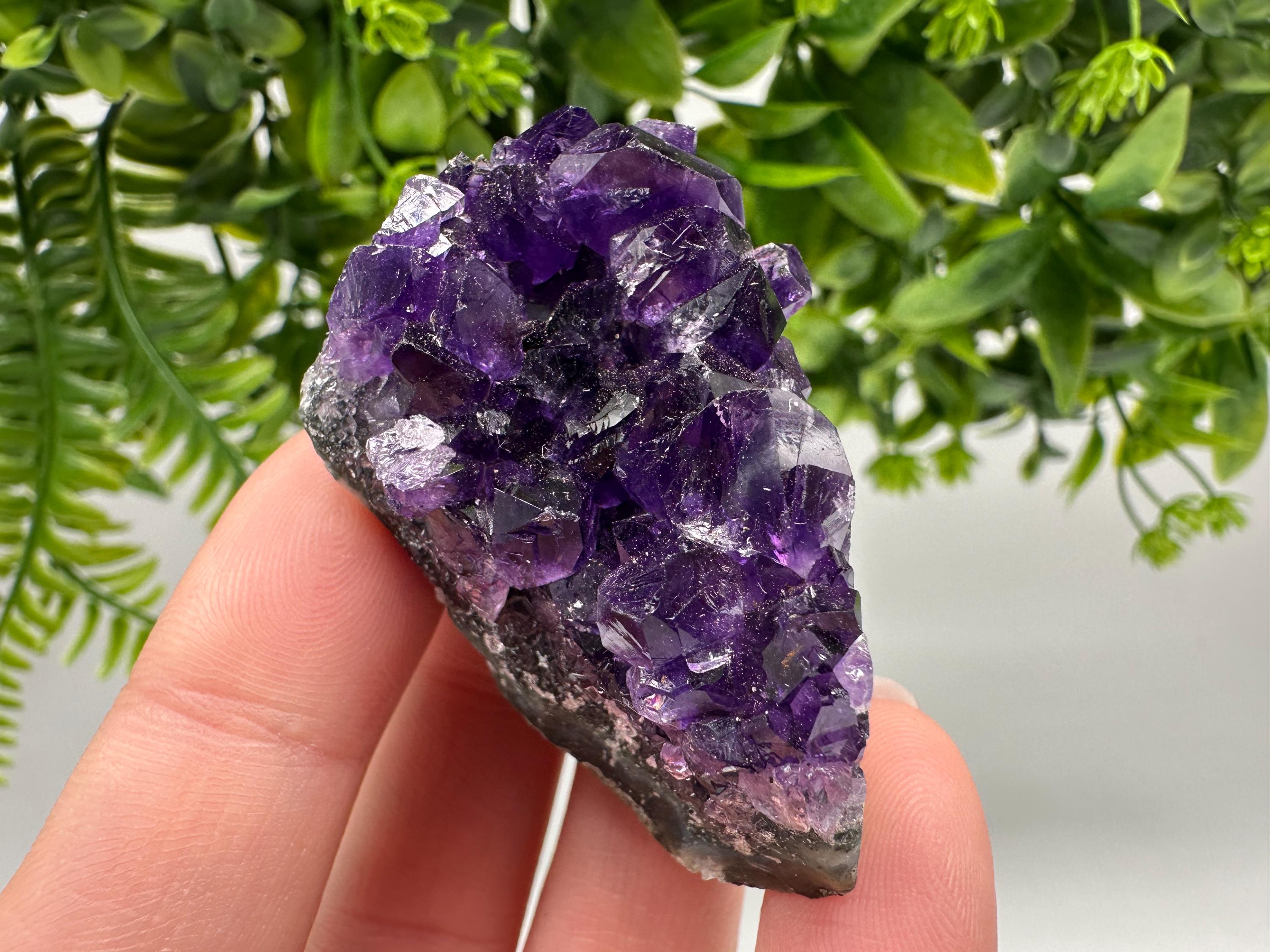 Uruguay Amethyst Crystal: Purple Quartz Home Decor, Energy Stone