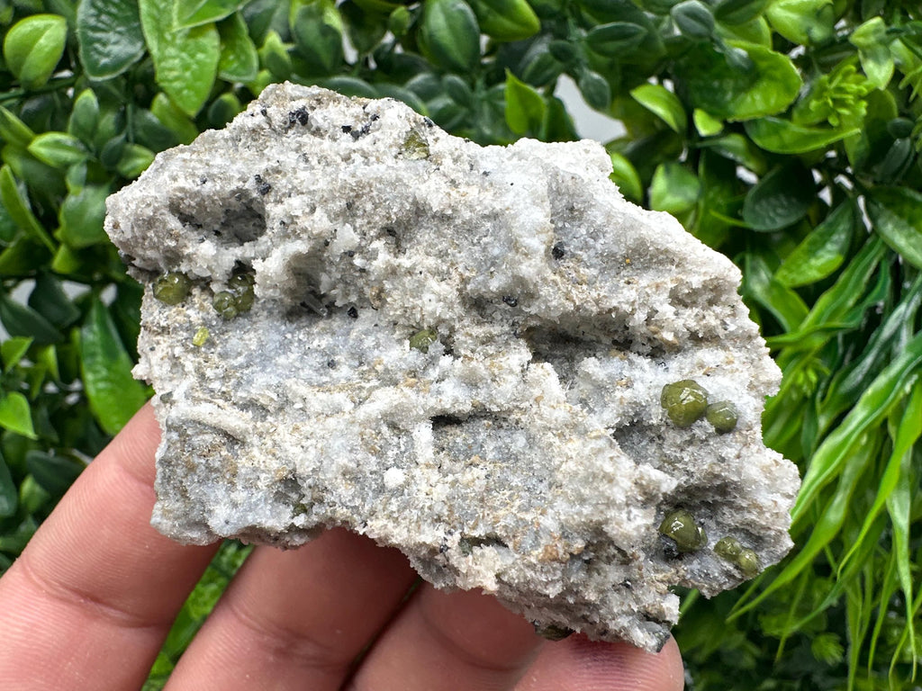 Cleiophane Sphalerite on Quartz: Green Crystal Mineral Specimen