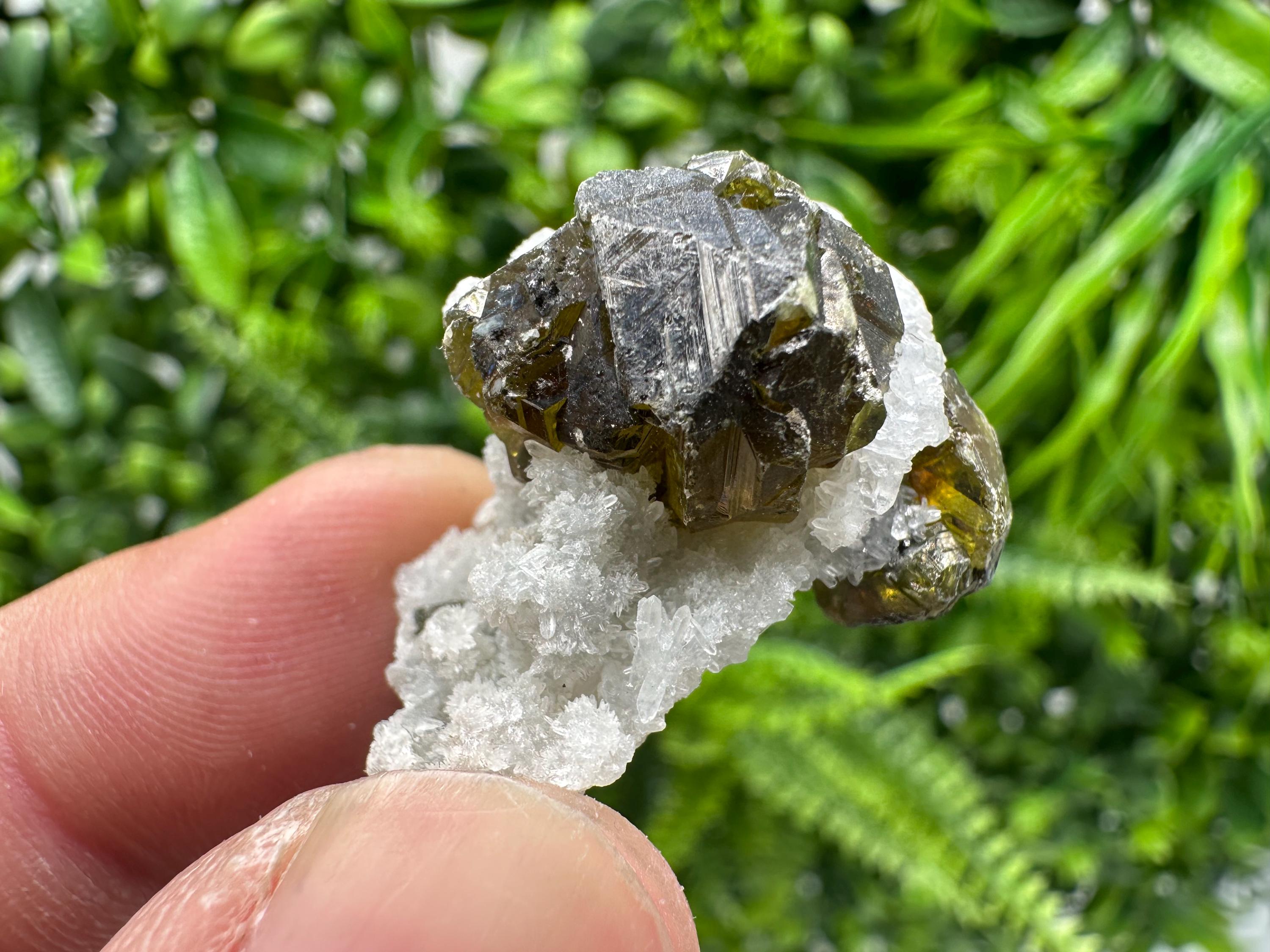 Sphalerite Gem: Cleiophane Crystal, Rare Green Mineral Stone