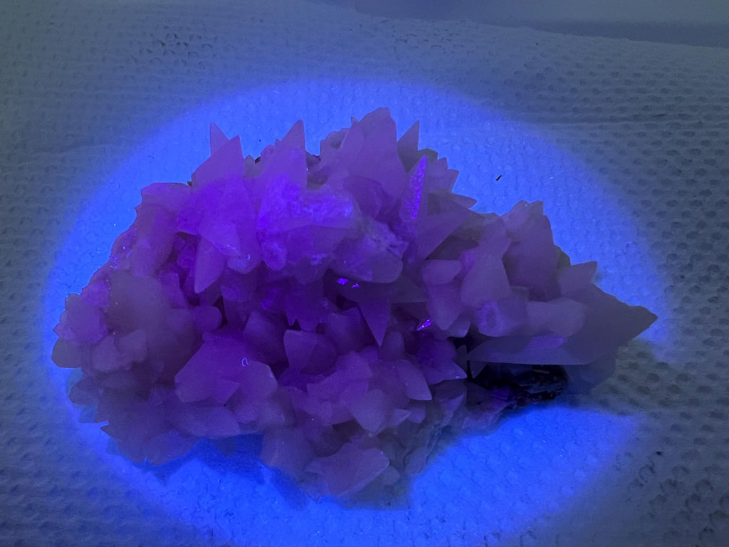 Calcite on Aragonite: Djurcovo Mine, Bulgaria Crystal