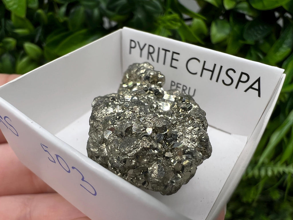 Peruvian Pyrite Cube: Natural Gold Mineral Specimen, Home Decor Stone (4/2.5cm