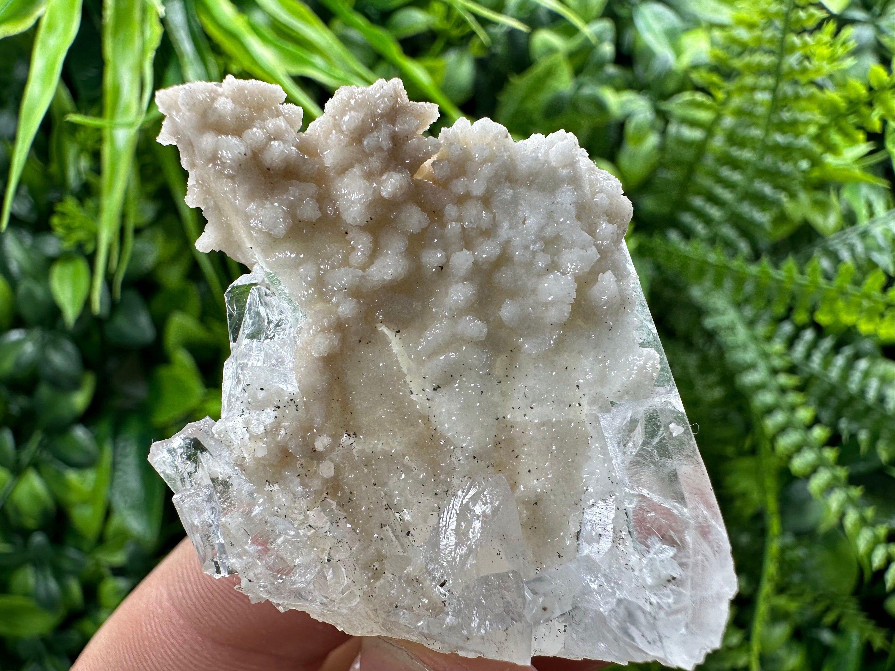 Quartz with Calcite Mineral Specimen, Kryshev dol Mine, Bulgaria