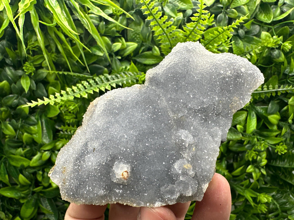 Chalcedony Quartz with Chlorite: Mineral Specimen, Home Decor (11/7/4cm)