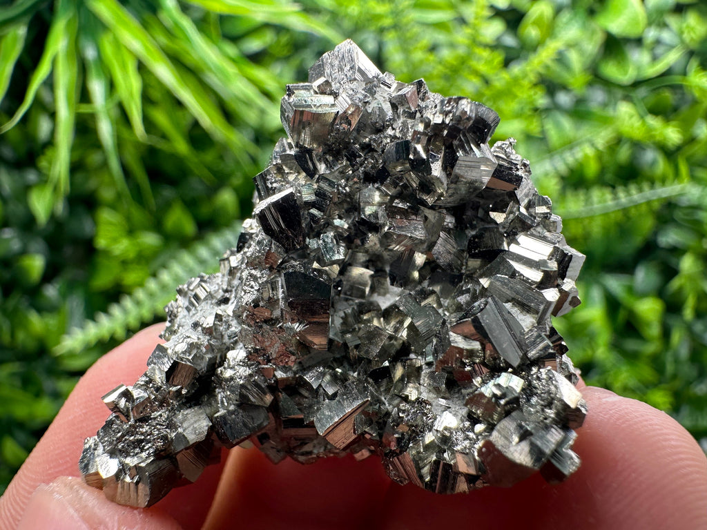 Golden Pyrite Cluster, Rare Crystallization, Natural Mineral Specimen