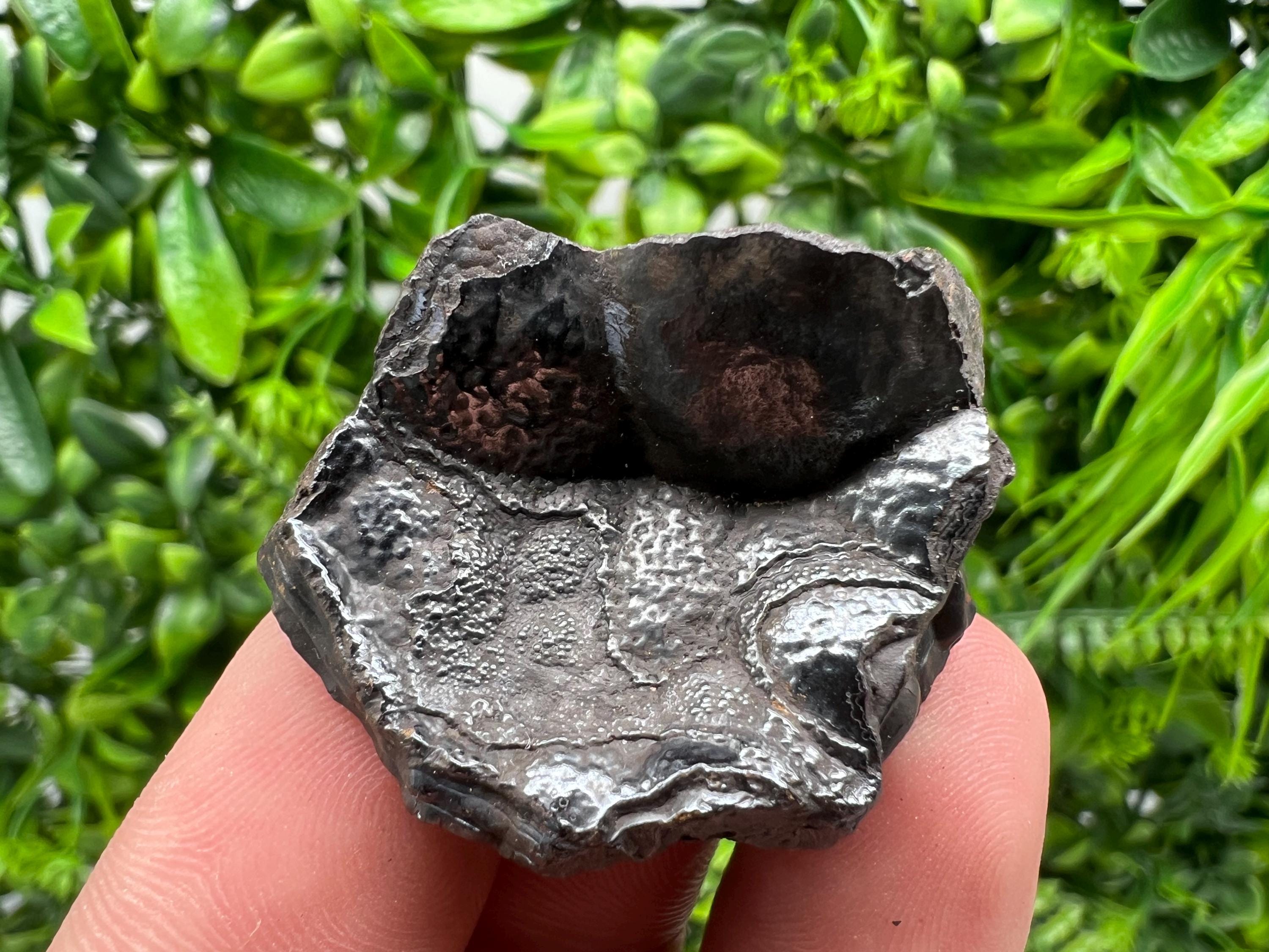Moroccan Black Botryoidal Hematite Specimen: Chakra Reiki Crystal