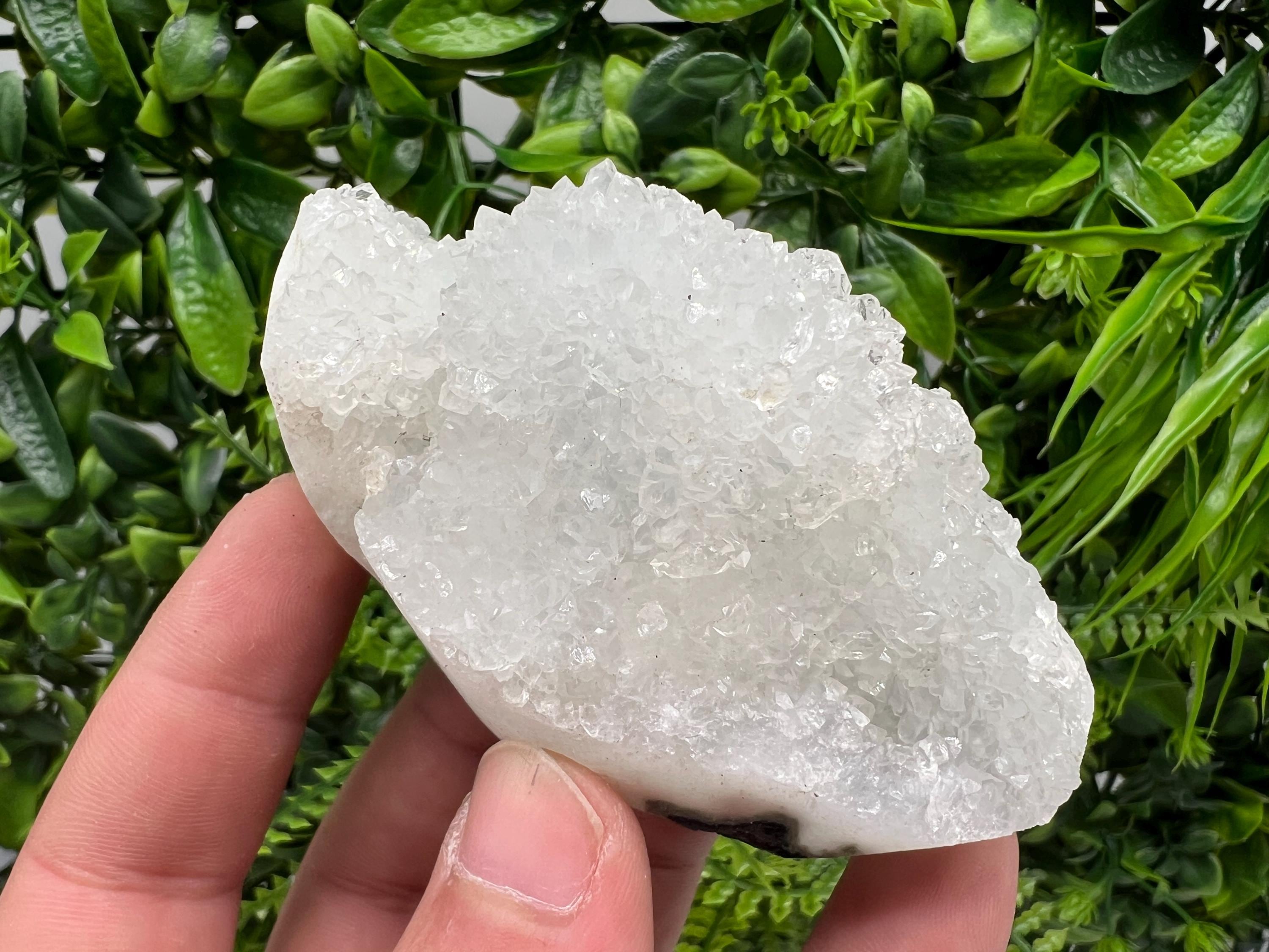 Natural Chalcedony Specimen: India Crystal Mineral, Home Decor