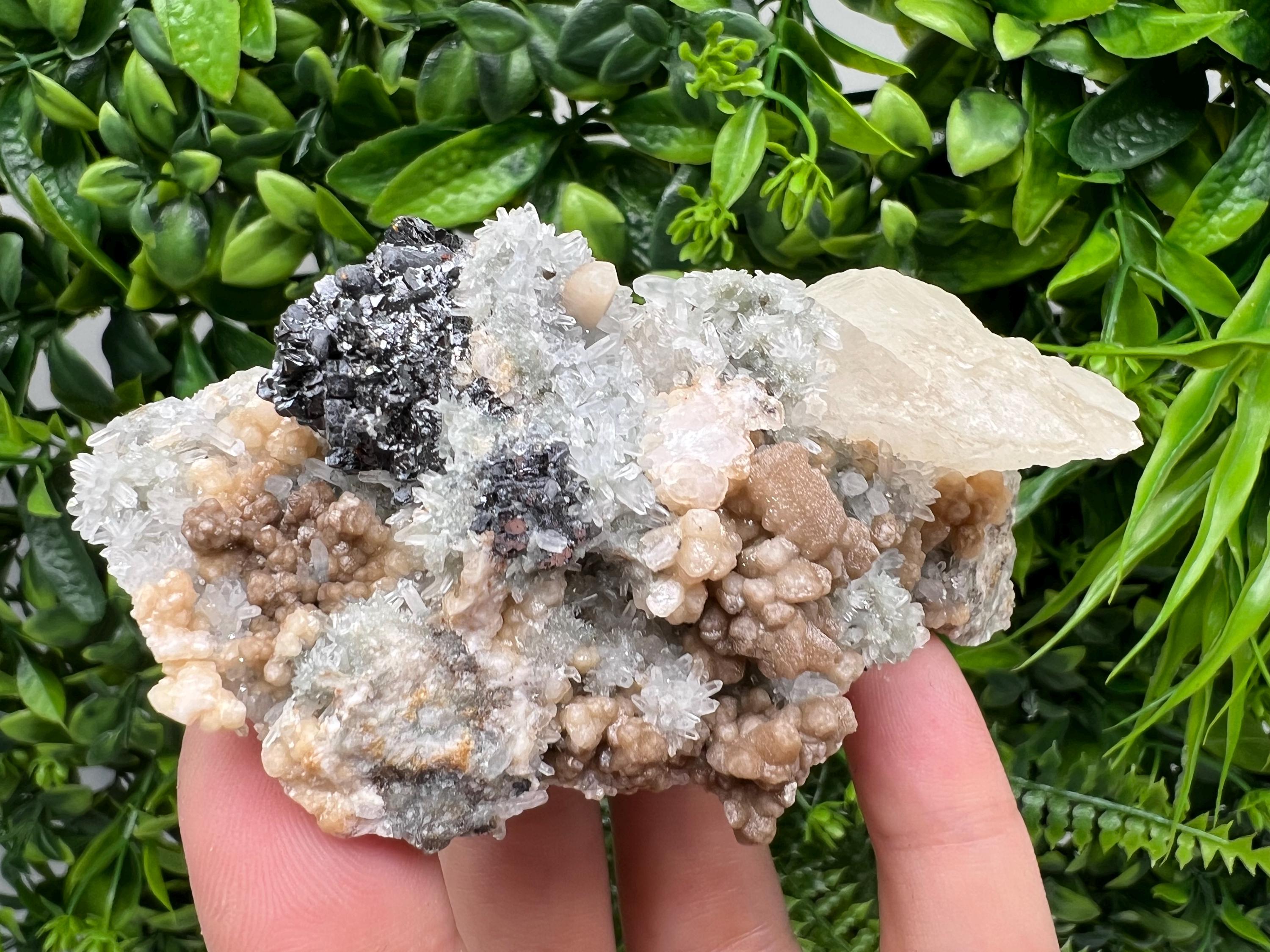 Stunning Calcite on Green Quartz from 9 th September mine,Madan,Bulgaria,natural,collectible mineral specimen,home decor stone,rare crystal