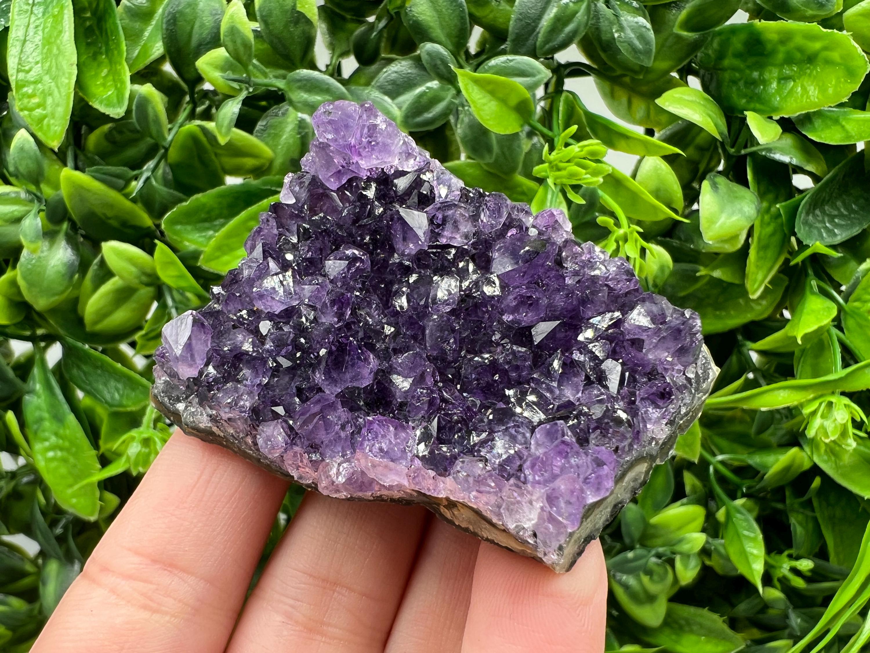 Uruguay Amethyst Crystal: Purple Quartz Home Decor, Energy Stone
