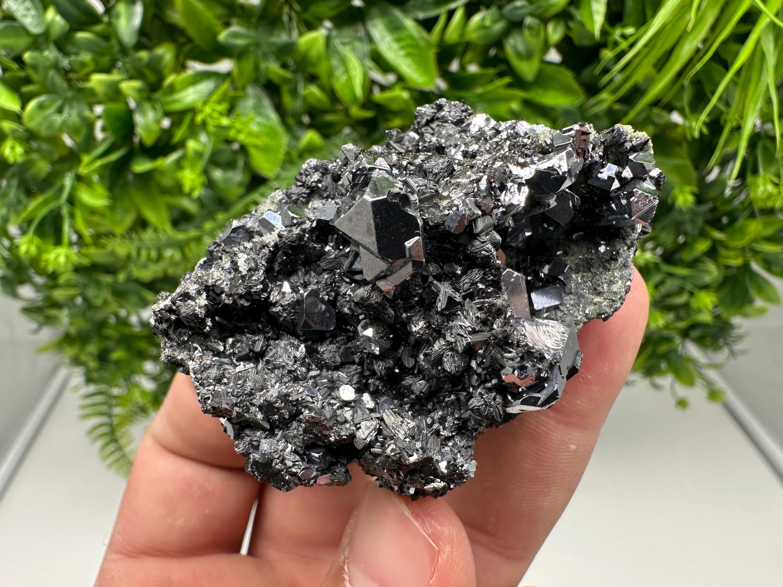 Sphalerite Galena Crystal Cluster with Quartz, Epidote & Chlorite