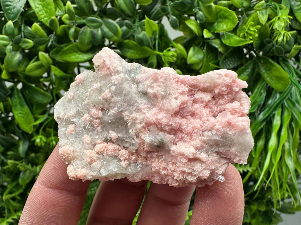 Rhodochrosite on Quartz, Starnica Mine, Bulgaria Crystal