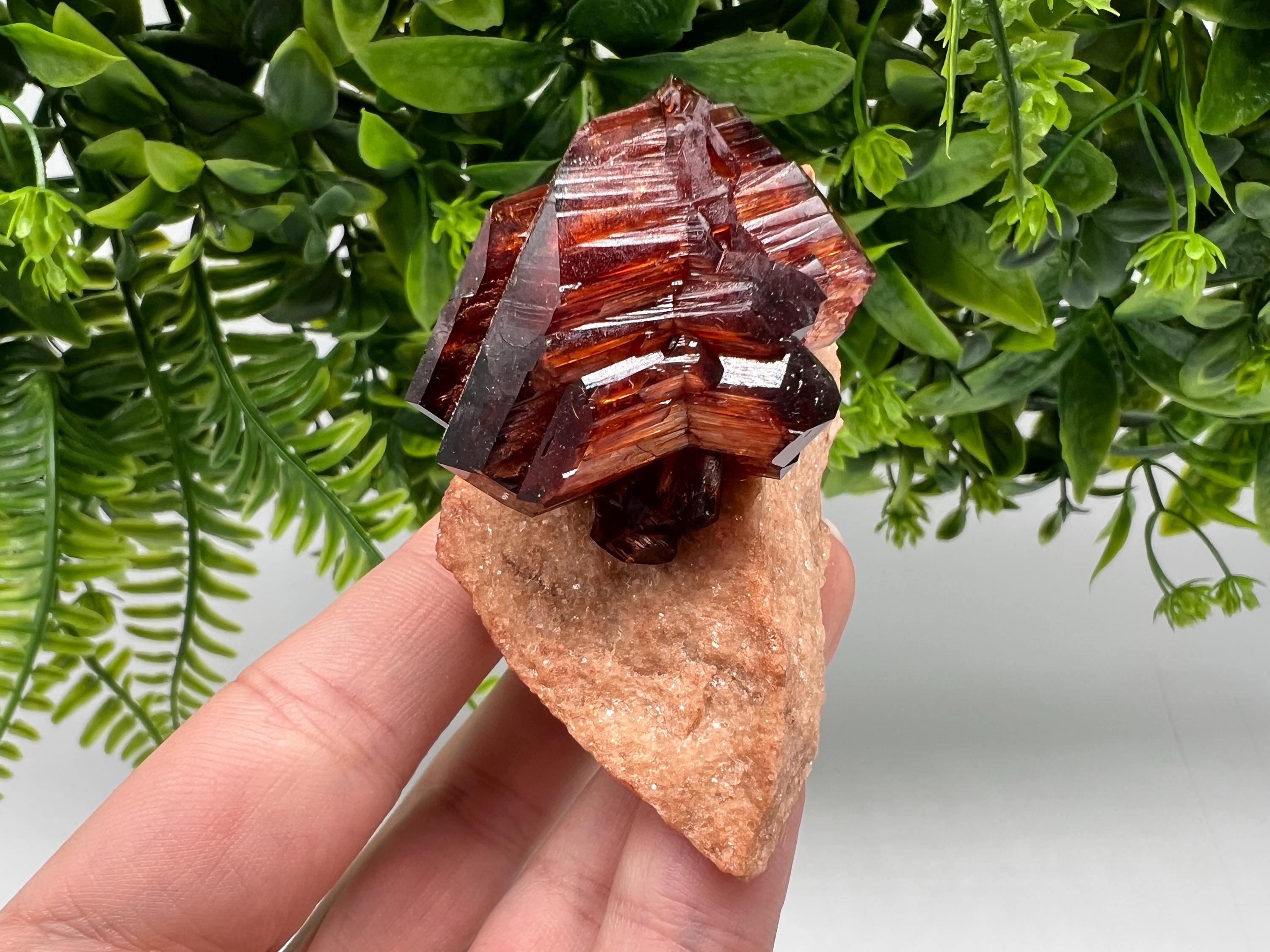 Orange-Brown Arcanite Mineral Specimen, Santa Ana Tin Mine