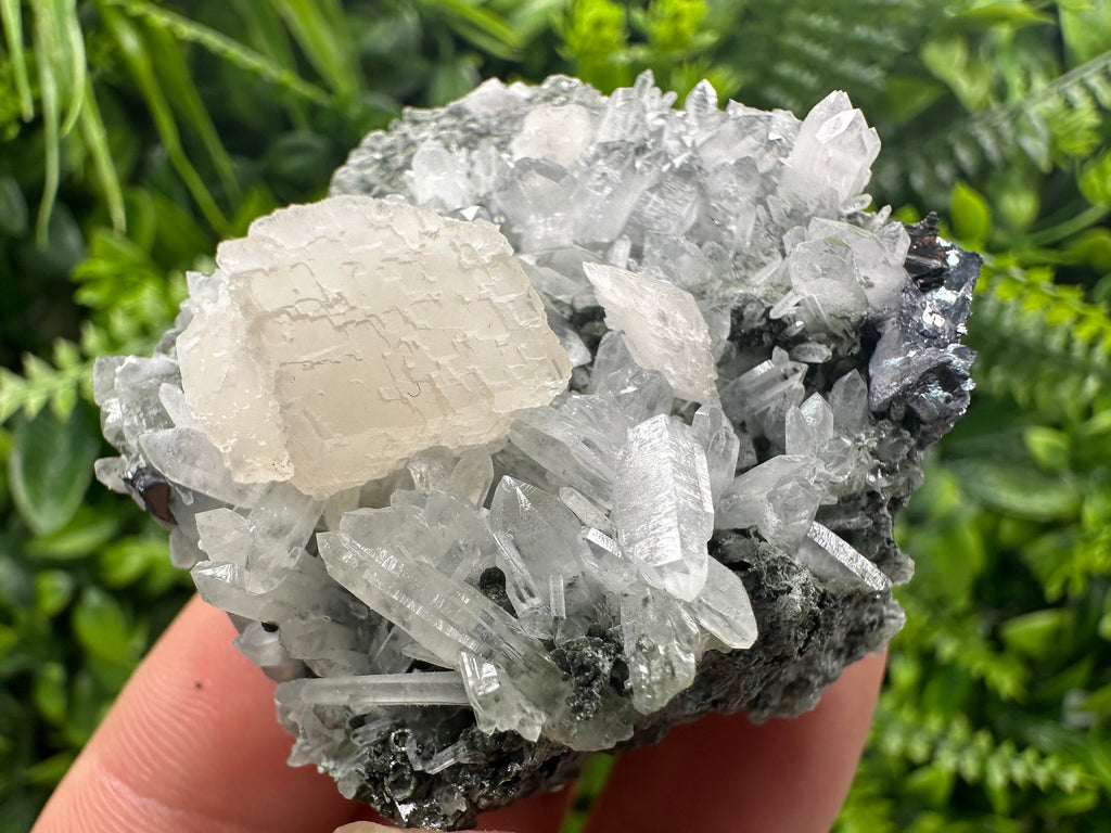 Calcite with Quartz: Natural Mineral Souvenir, Borieva Bulgaria