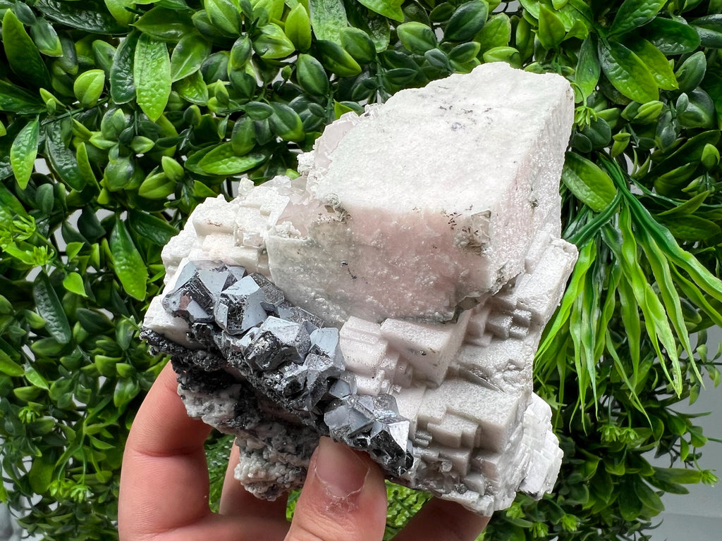 Stunning Shpinel Galena on Sphalerite,Calcite from Borieva mine,Madan,Bulgaria,Natural,collectible mineral specimen,home decor,collectible’s