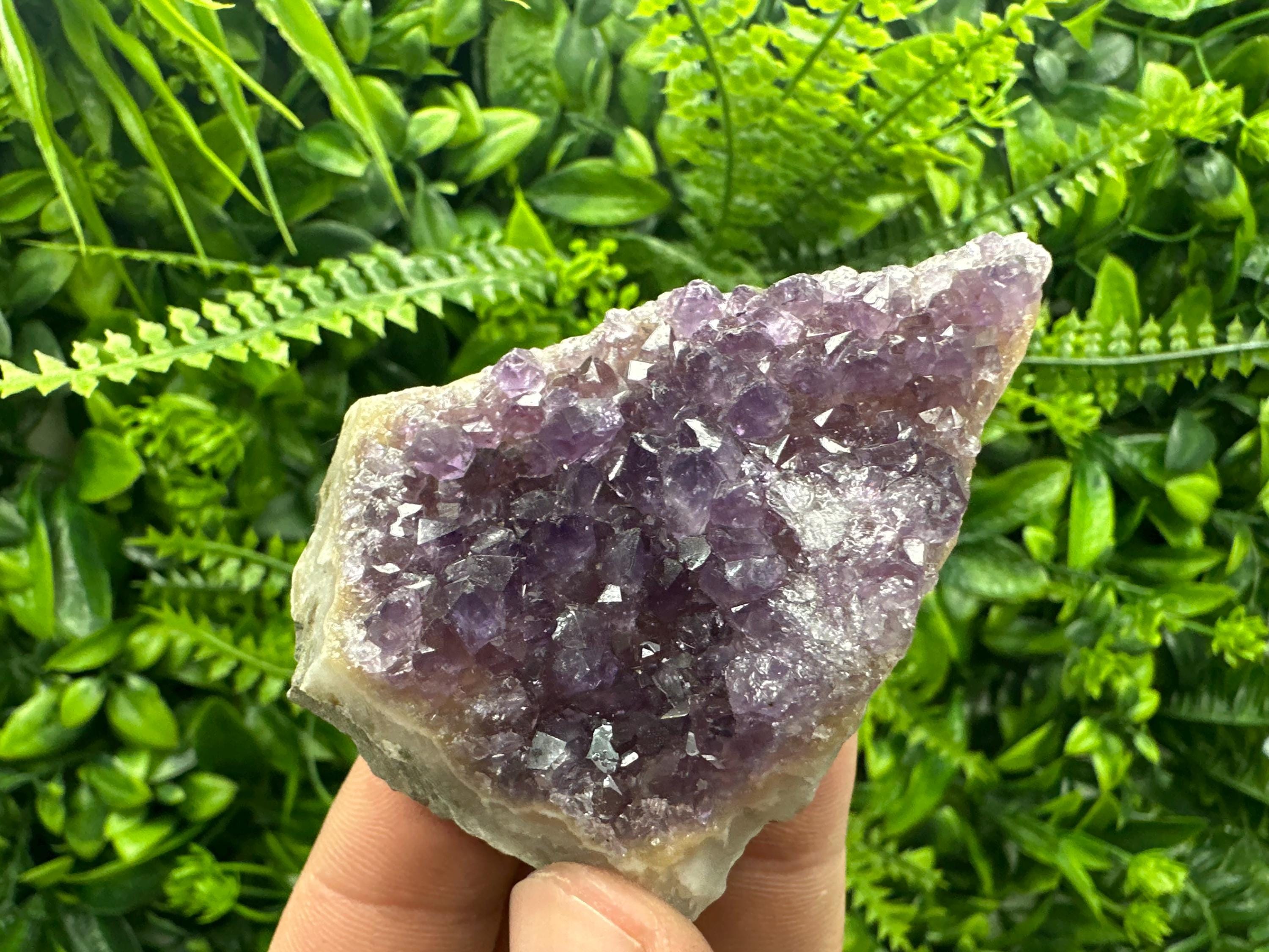 Purple Amethyst Crystal from Uruguay: Natural Home Decor (7/6/3)