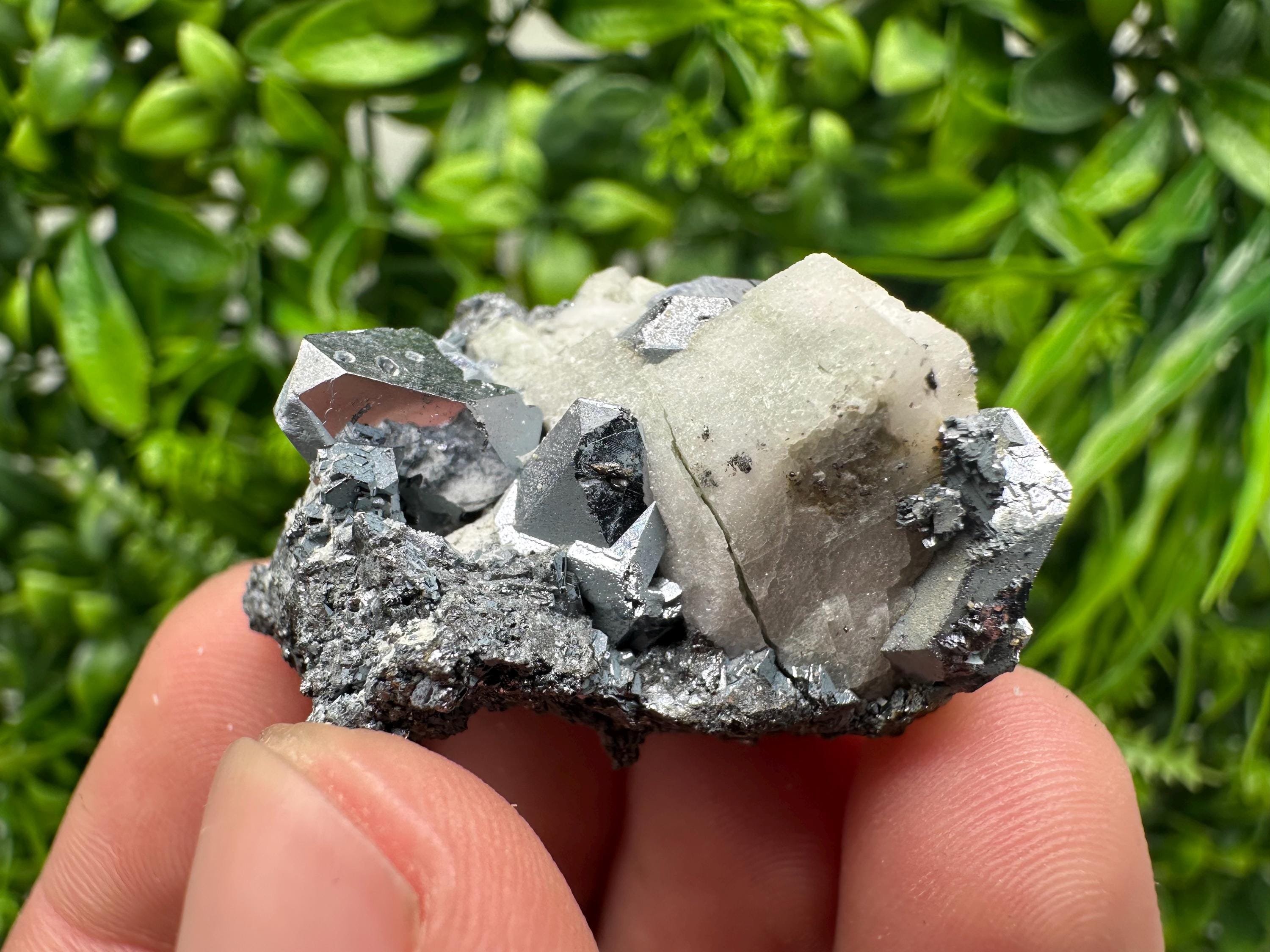 Stunning Shpinel Galena on Sphalerite,Calcite from Borieva mine,Madan,Bulgaria,Natural,collectible mineral specimen,home decor,collectible’s