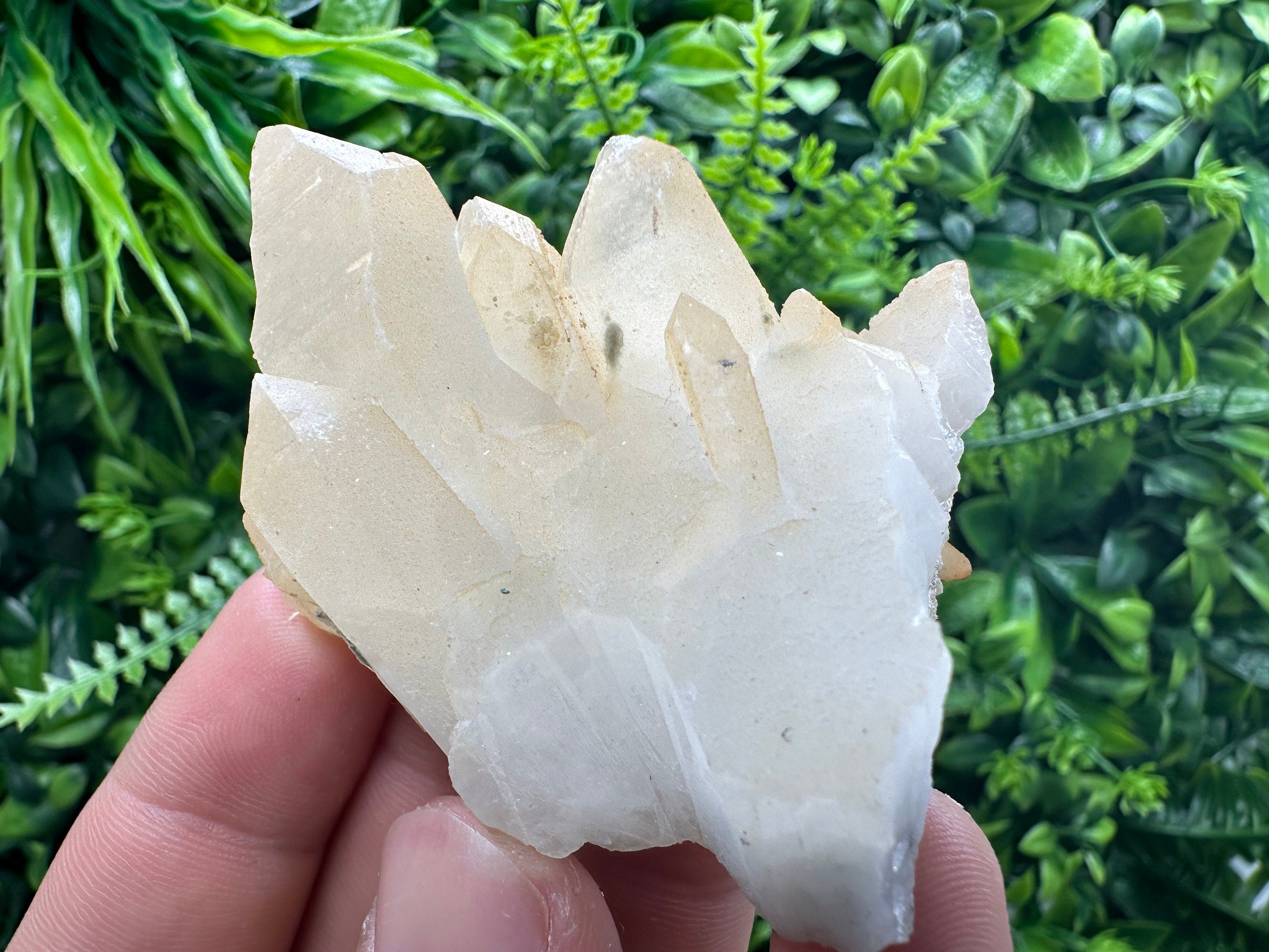 Transparent Quartz Cluster with Mineral Inclusions - Bulgaria