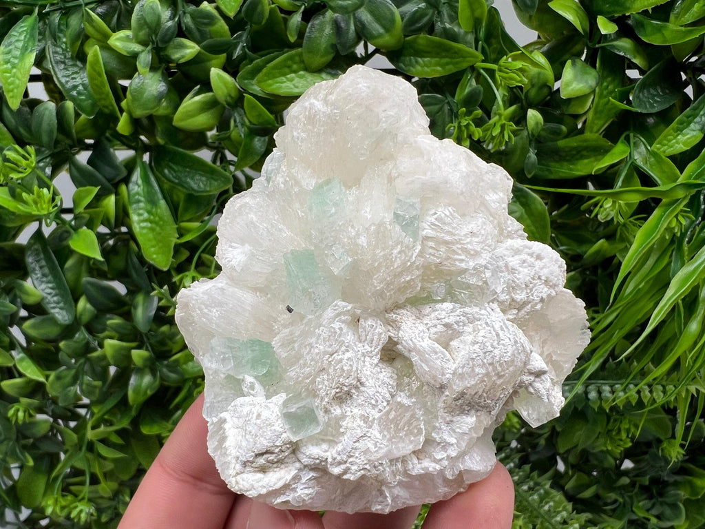 Transparent Apophyllite on Chalcedony Specimen, India Minerals