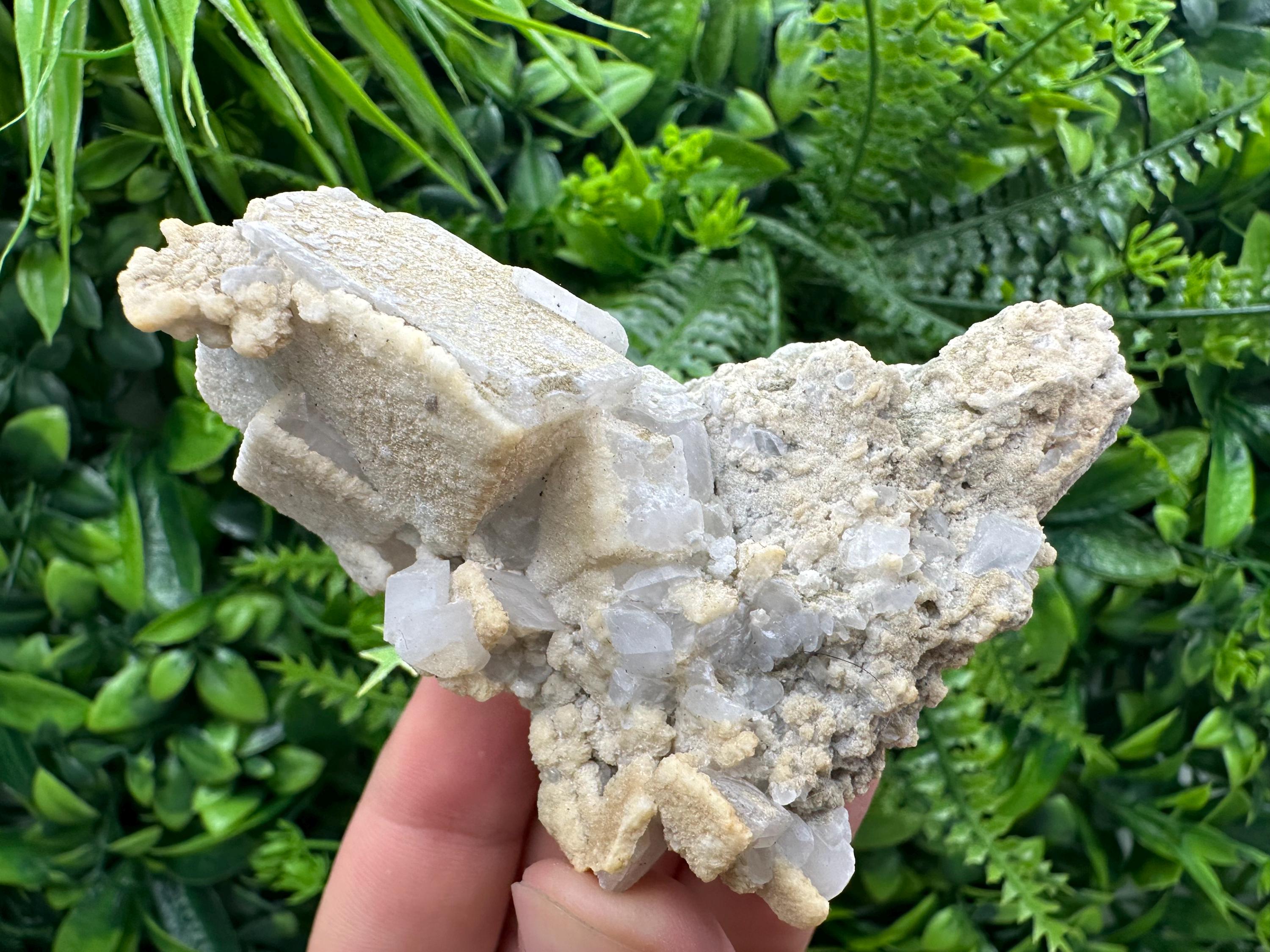 Bulgarian Calcite Specimen, Krushev Dol Mine, Two Generations Crystal