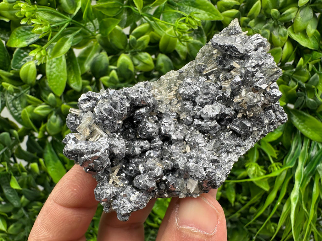 Stunning Shiny Galena,Sphalerite on needle Quartz,from Borieva mine,Bulgaria natural mine Souvenir crystal,collectors speciment,gift,stone