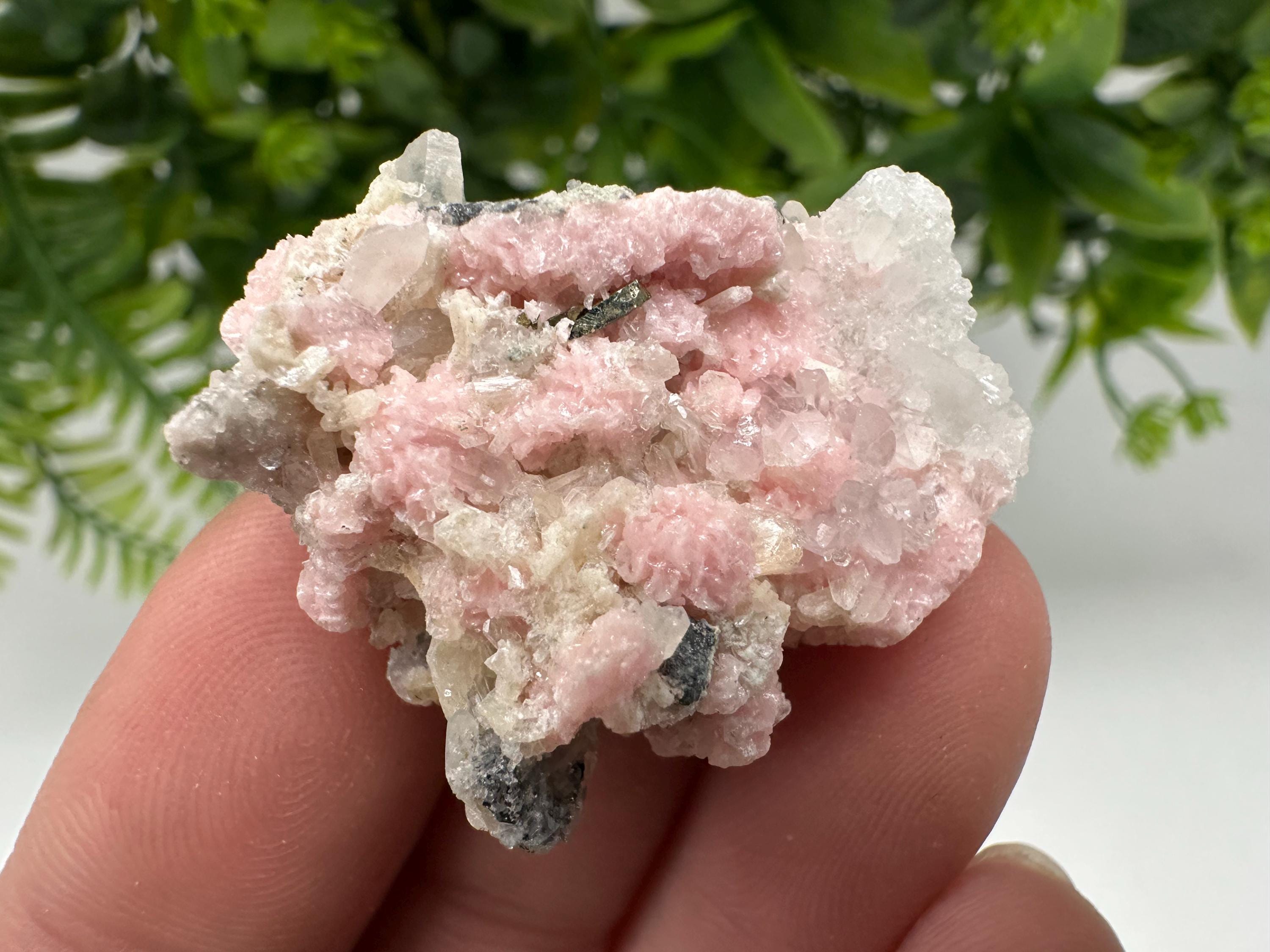 Pink Rhodochrosite Crystal: Starnica Mine, Bulgaria, Home Decor