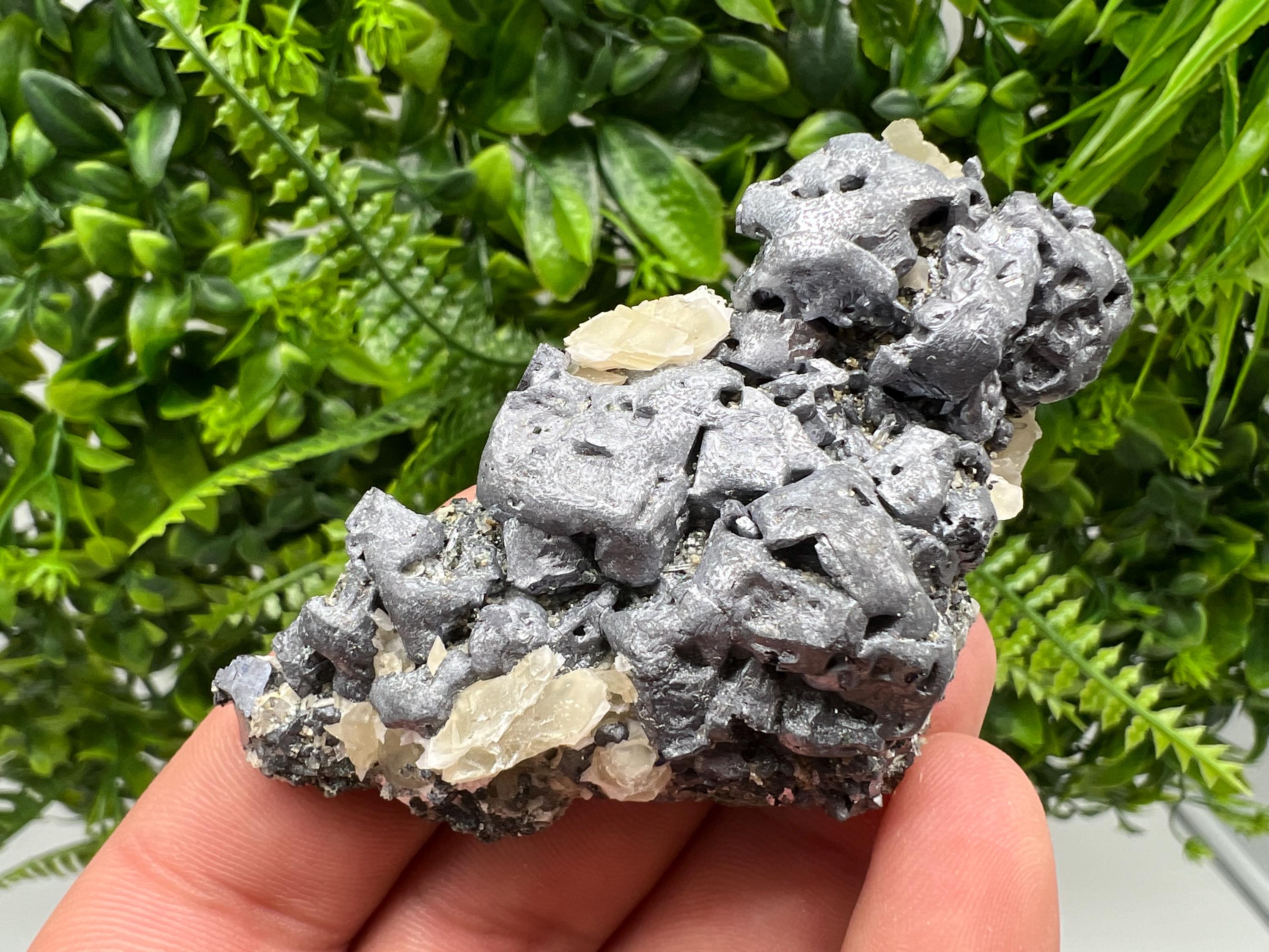 Beautiful Galena Spinel law whit Quartz,Calcite from Borieva mine,Bulgaria,natural minerals,collection crystal,gift,rock,collection stone