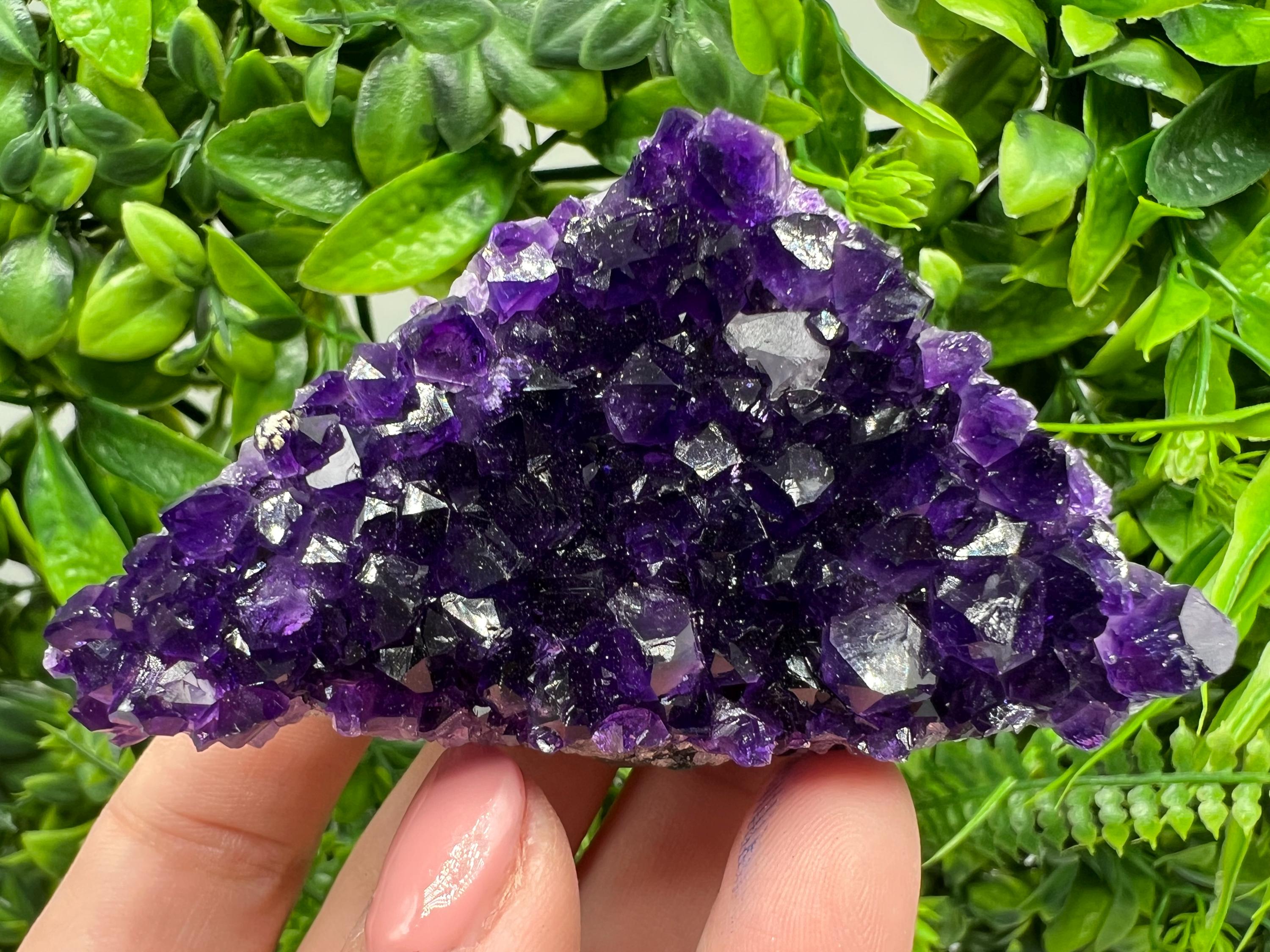 Uruguay Amethyst Crystal: Purple Quartz Home Decor, Energy Stone
