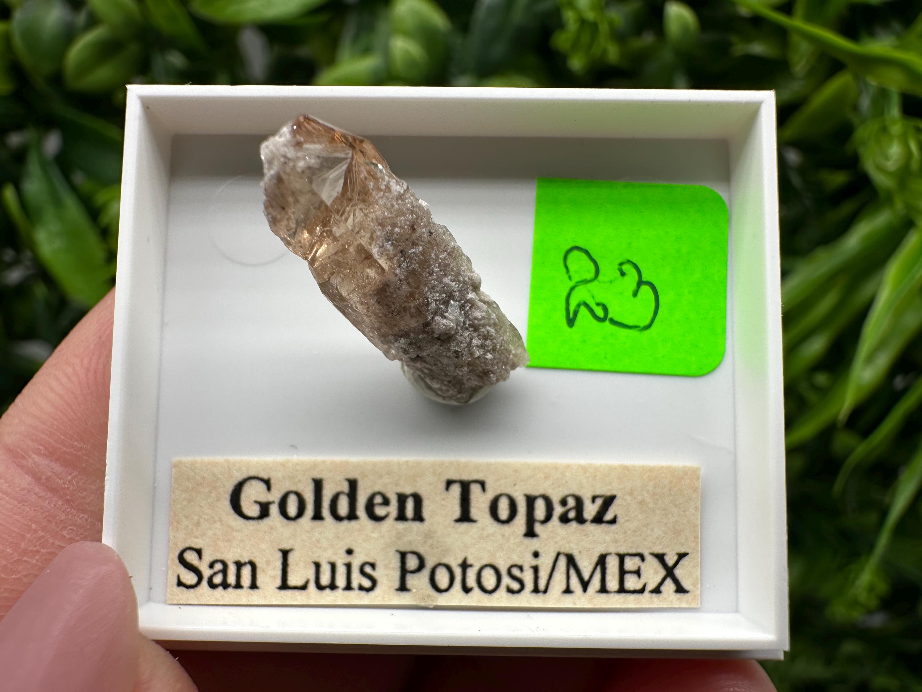 Golden Topaz Crystal, Mineral Specimen from Mexico