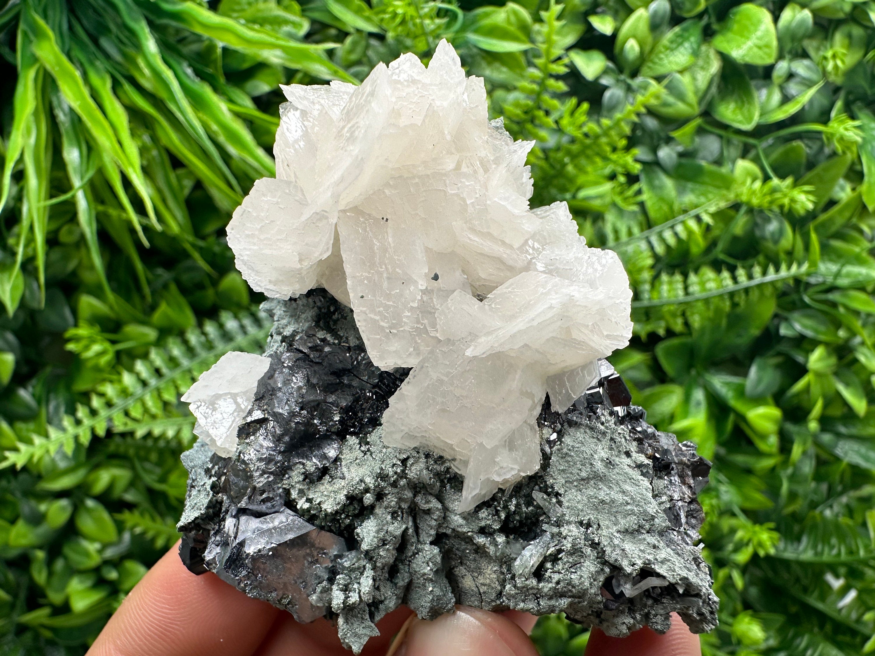 Galena, Calcite, Sphalerite, Quartz Mineral Specimen, Bulgaria