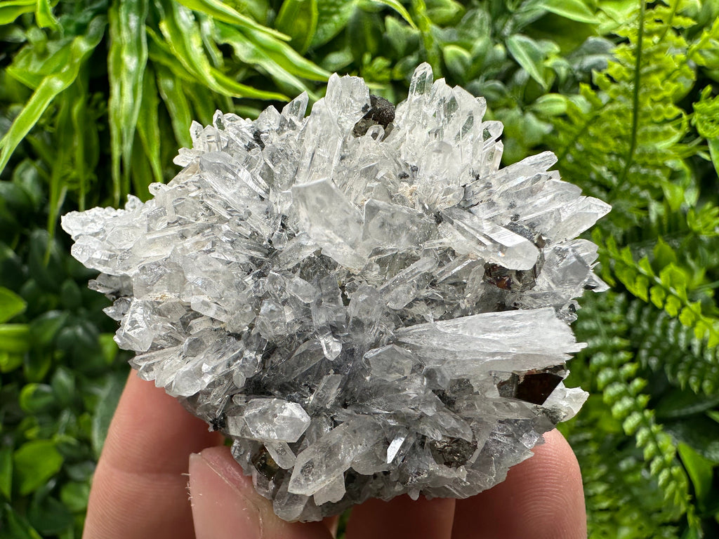Pyrite Hematite Quartz Calcite Cluster Mineral Specimen