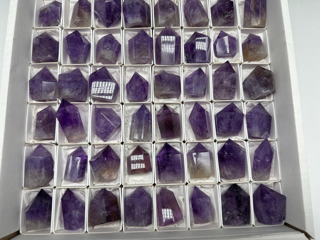 Brazilian Amethyst Point, Deep Purple Cathedral Crystal
