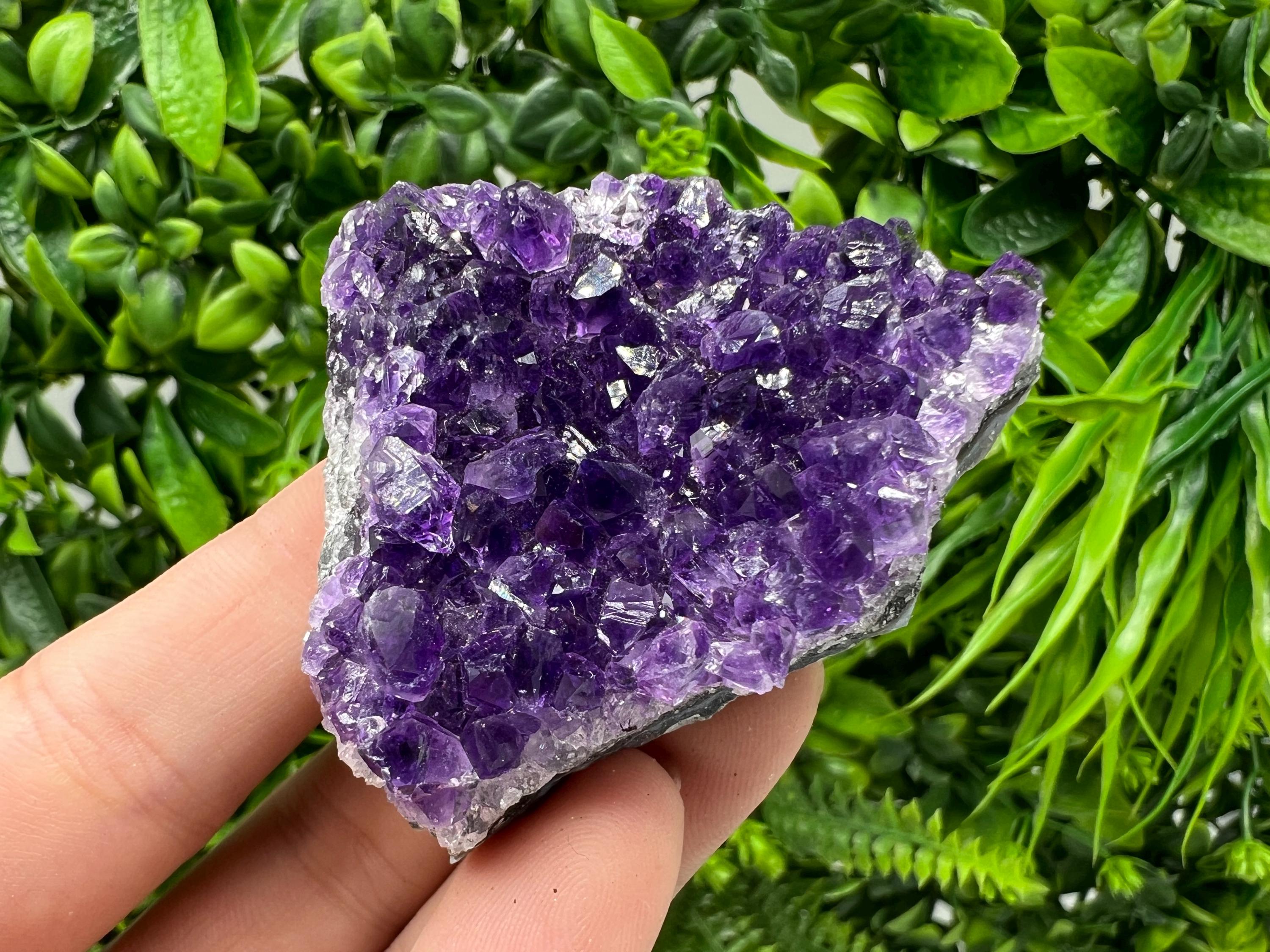 Uruguay Amethyst Crystal: Purple Quartz Home Decor, Energy Stone
