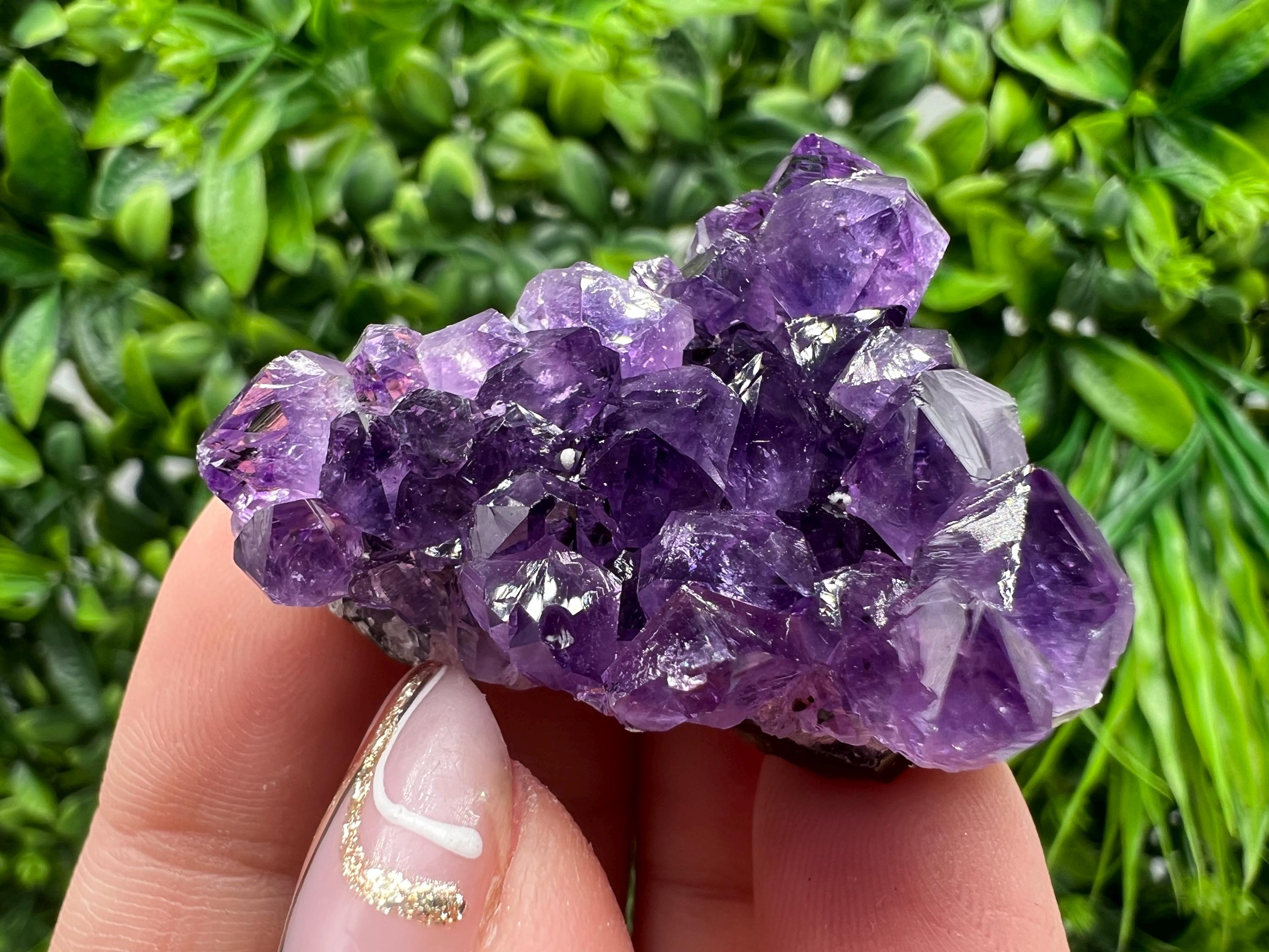 Uruguay Amethyst Crystal: Purple Quartz Home Decor, Energy Stone