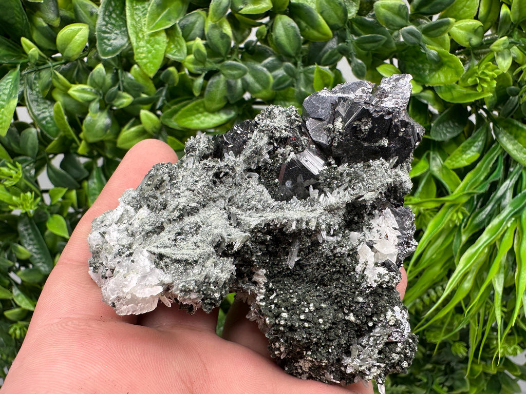 Galena Quartz Sphalerite Mineral Specimen: Borieva Mine, Bulgaria