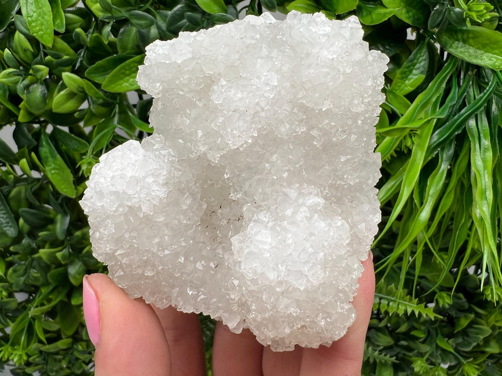 Natural Chalcedony Mineral Specimen: India Crystal, Home Decor