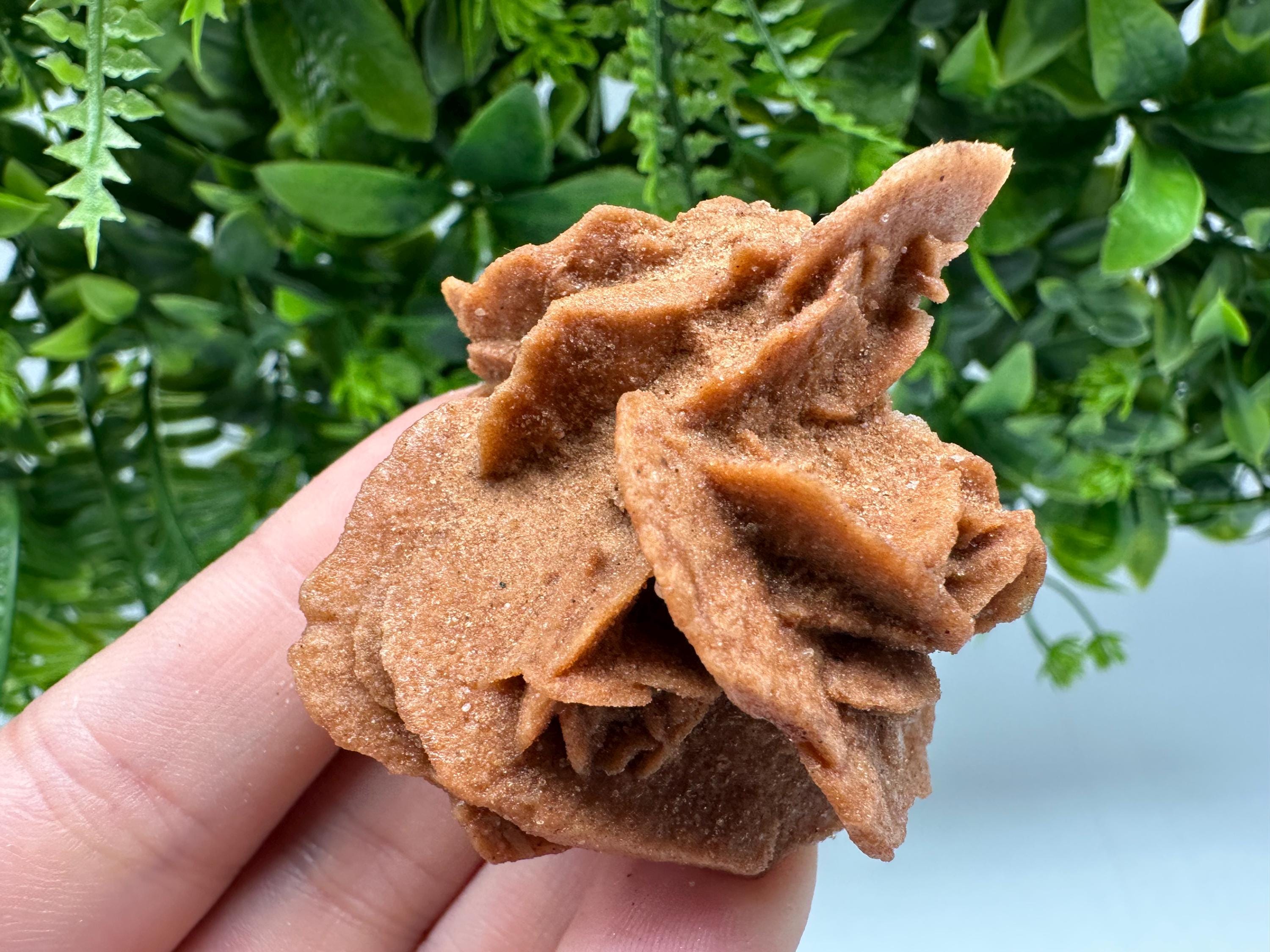 Natural Desert Rose Crystal - Root Chakra Healing Selenite Brown Stone - Vitality & Creativity Boost - Spiritual Gift for Home Decor,mineral