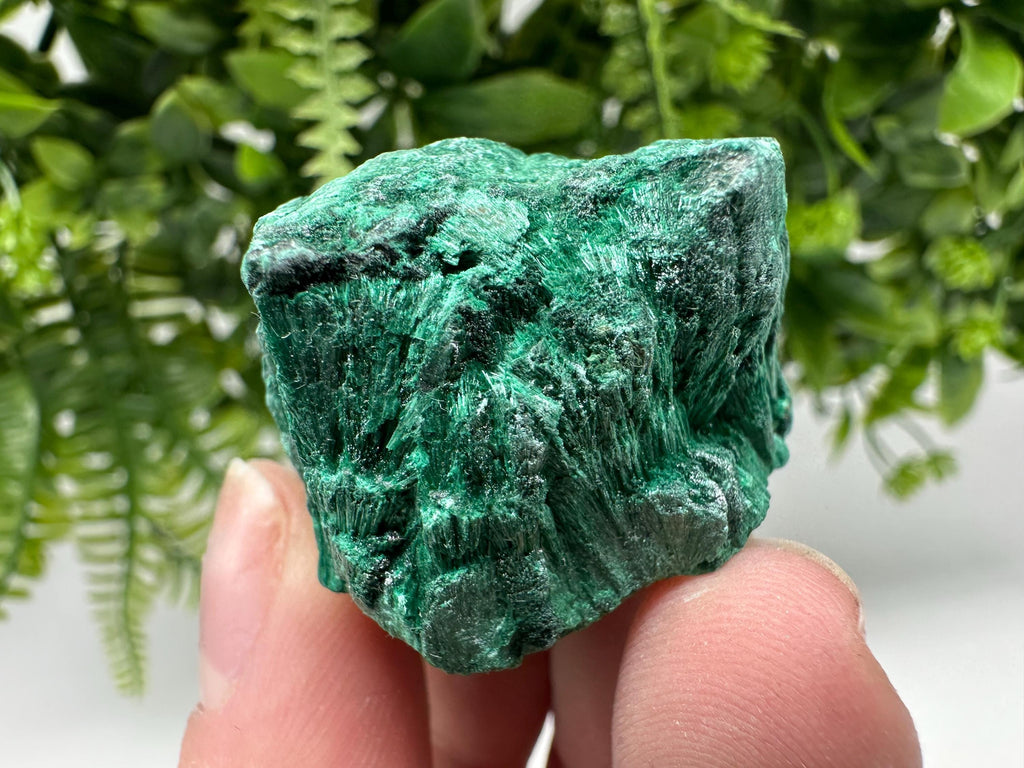 Polished Malachite Crystal from Congo, Natural Green Specimen, Chakra Stone