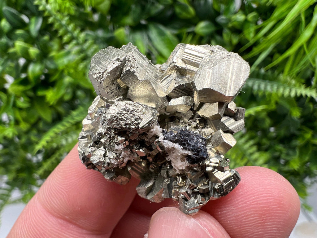 Wonderful Rainbow Pyrite whit Calcite,natural minerals souvenir Crystal,collection stone,rare minerals,home decor,Borieva Bulgaria