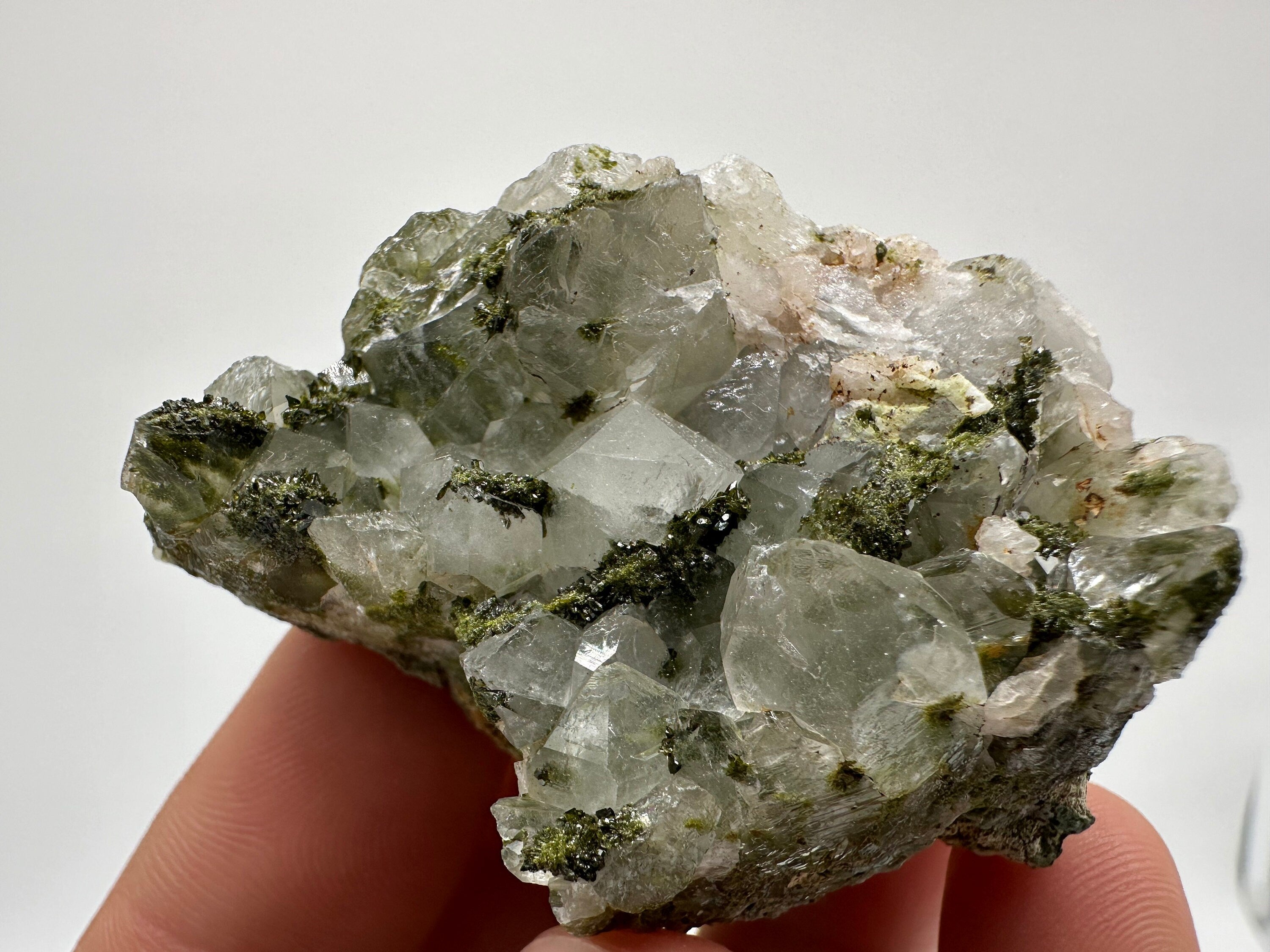 Rainbow Epidote with Quartz, Hakkari Turkey Mineral Specimen