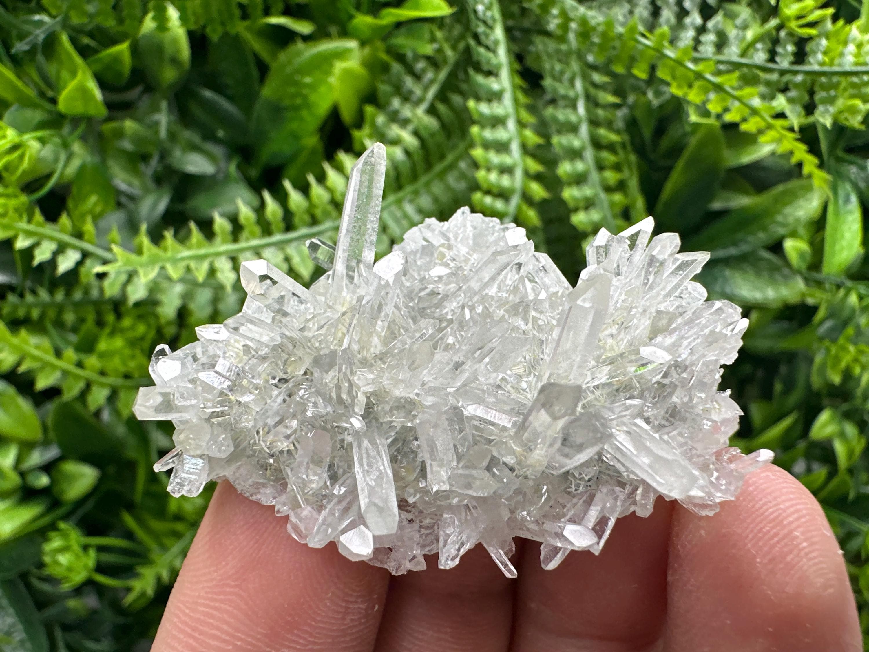 Transparent Quartz Cluster, Borieva Mine Mineral Specimen, Home Decor