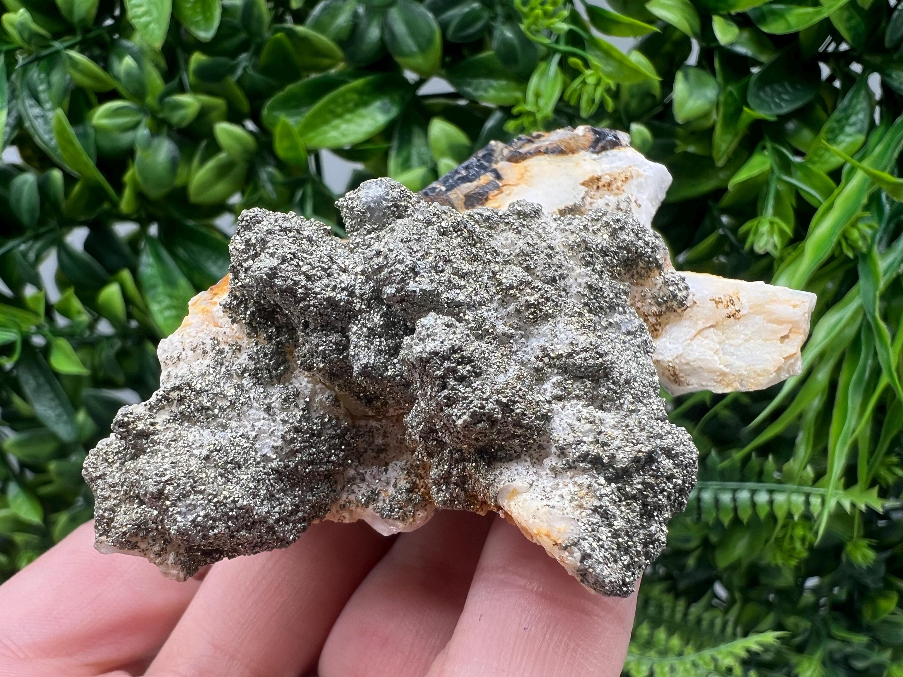 Barite,Marcasite on Chalcedony,from Androvo mine,Bulgaria,natural minerals souvenir,collection crystal,rare Barite cluster,gift,home