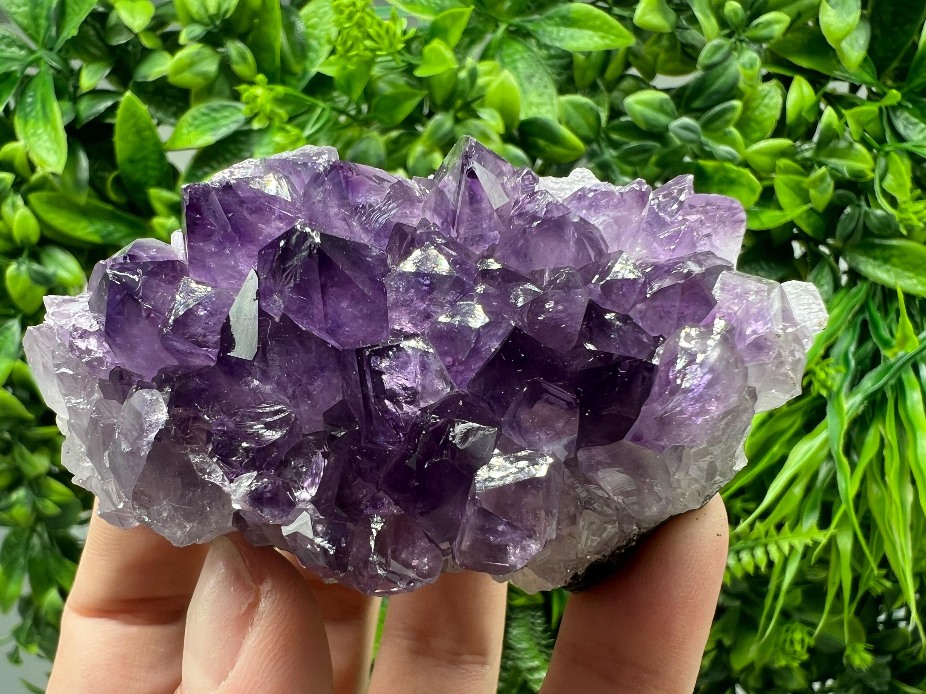 Uruguayan Amethyst Cluster, Purple Quartz Crystal, Home Decor
