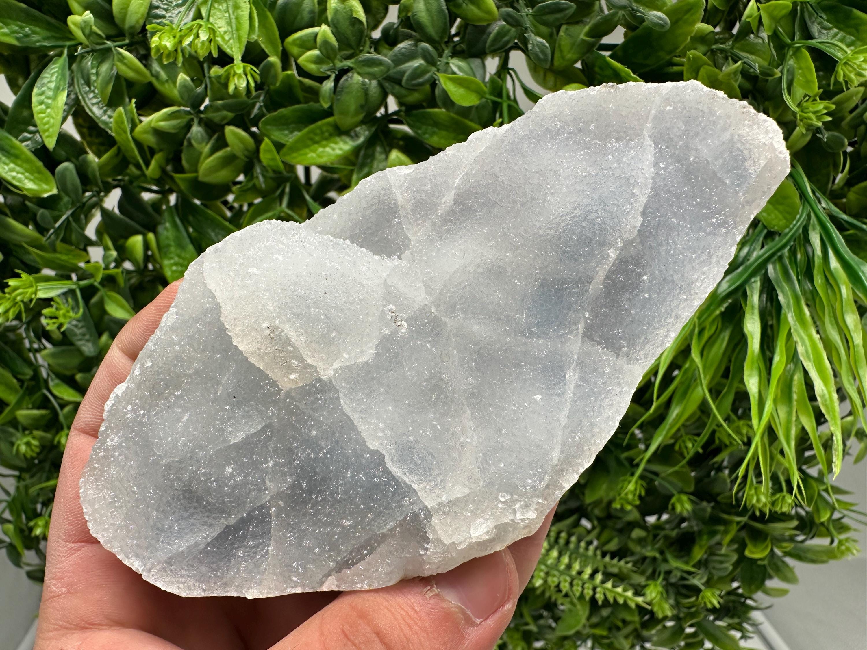 Natural Chalcedony Specimen, India Crystals, Home Decor