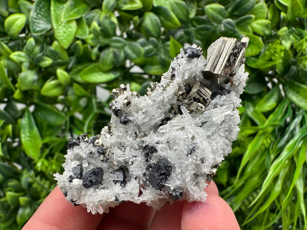 Pyrite Sphalerite Quartz Calcite Mineral Specimen, Madan Bulgaria